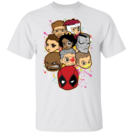 T-Shirts White / S Deadpool Heads T-Shirt