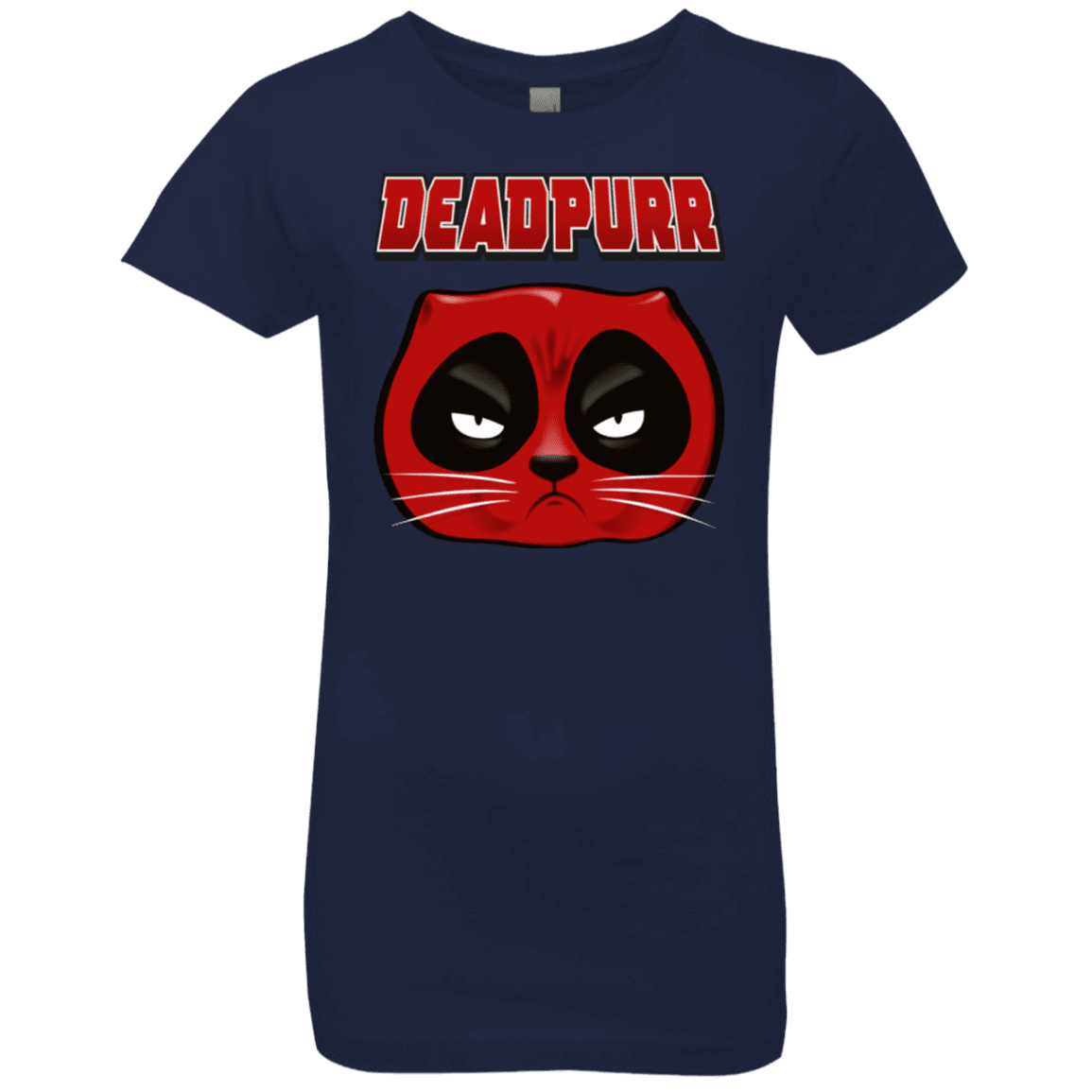 T-Shirts Midnight Navy / YXS Deadpurr2 Girls Premium T-Shirt