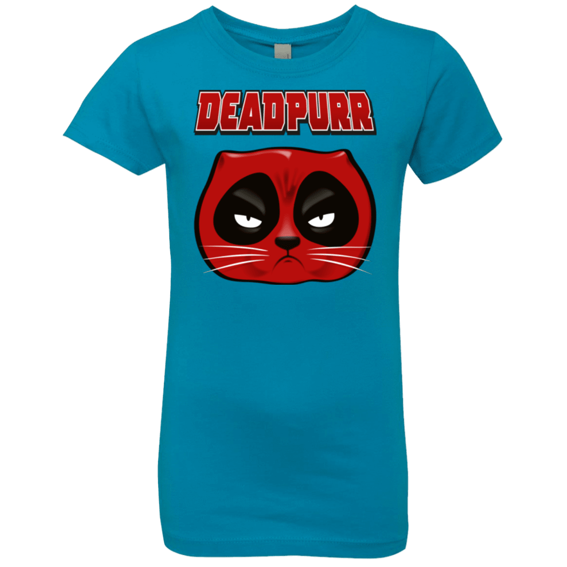 T-Shirts Turquoise / YXS Deadpurr2 Girls Premium T-Shirt
