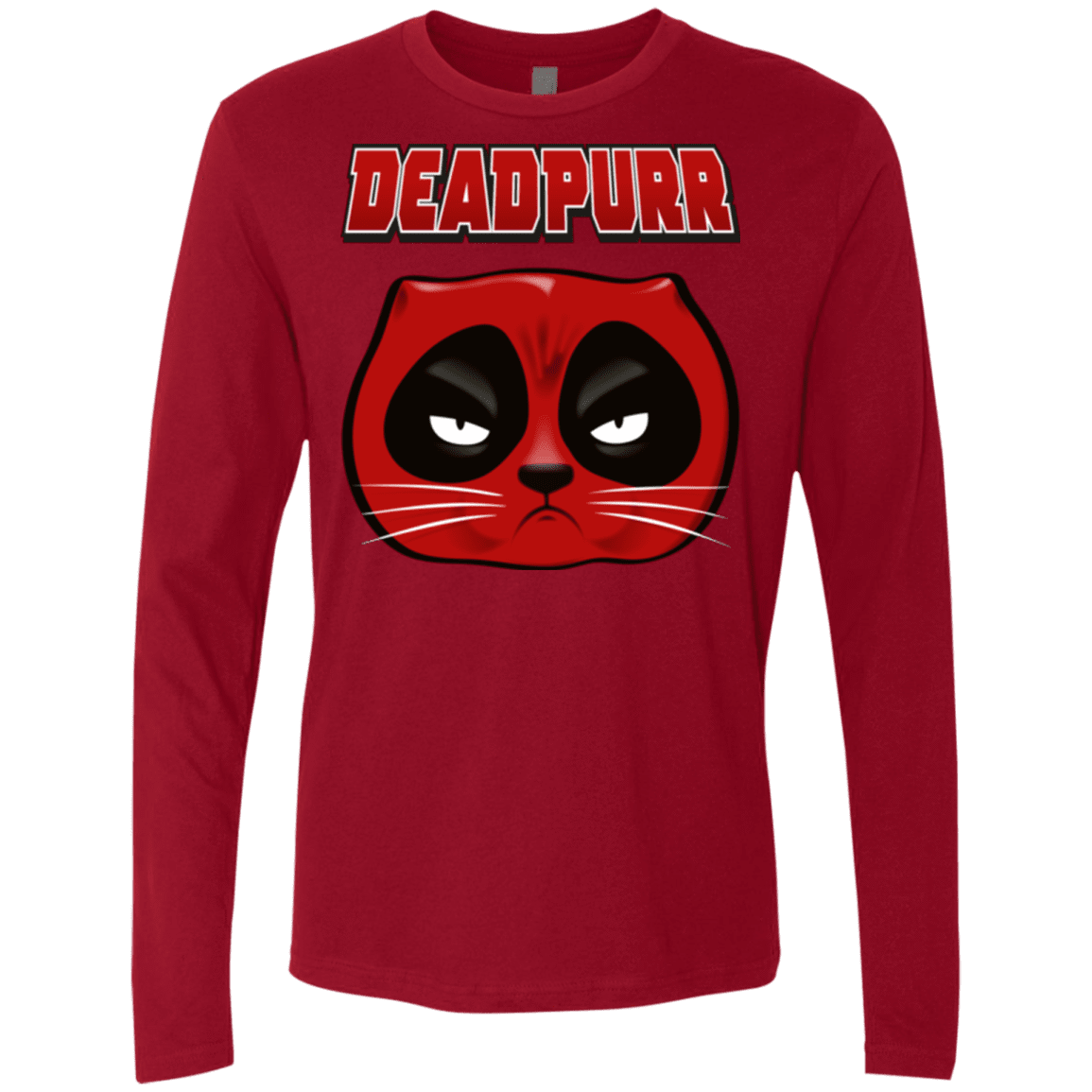 T-Shirts Cardinal / Small Deadpurr2 Men's Premium Long Sleeve