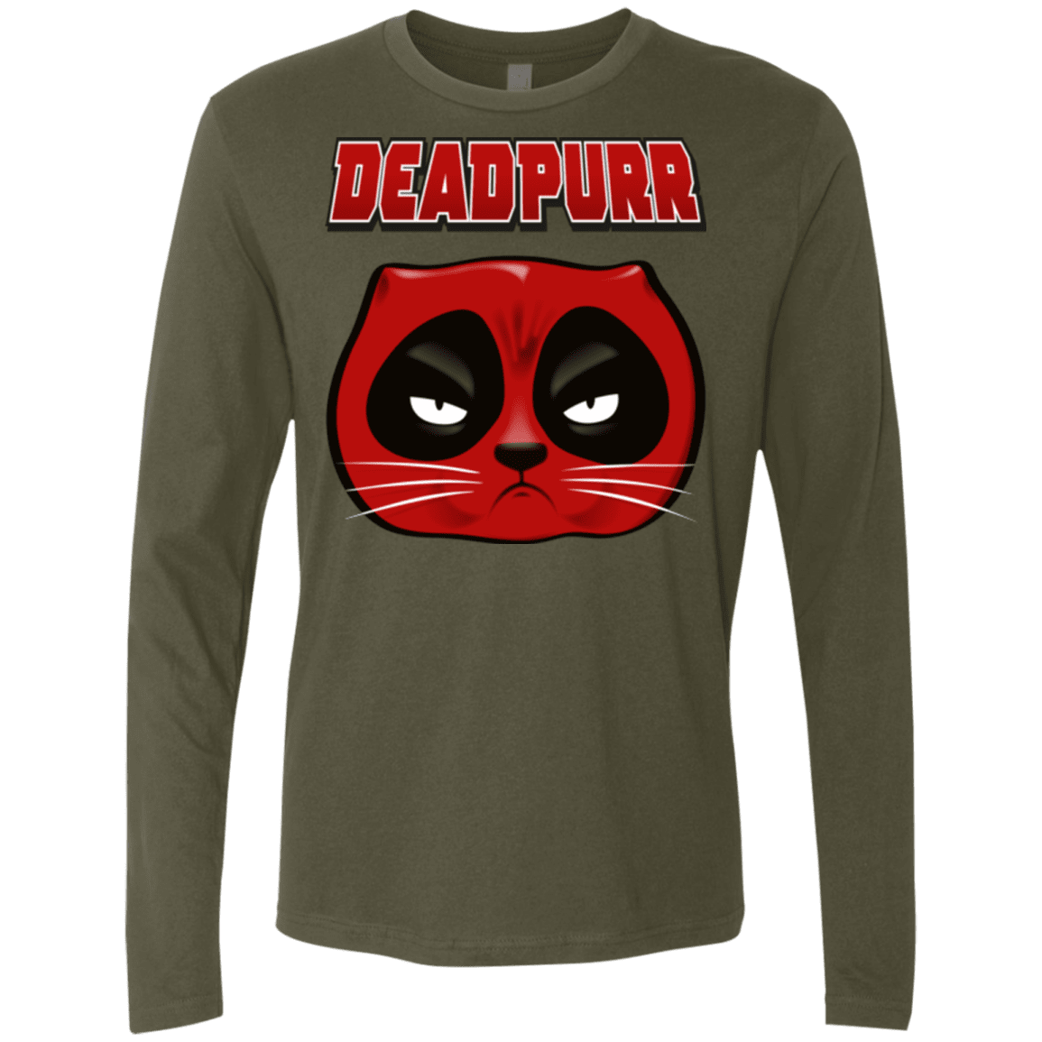 T-Shirts Military Green / Small Deadpurr2 Men's Premium Long Sleeve