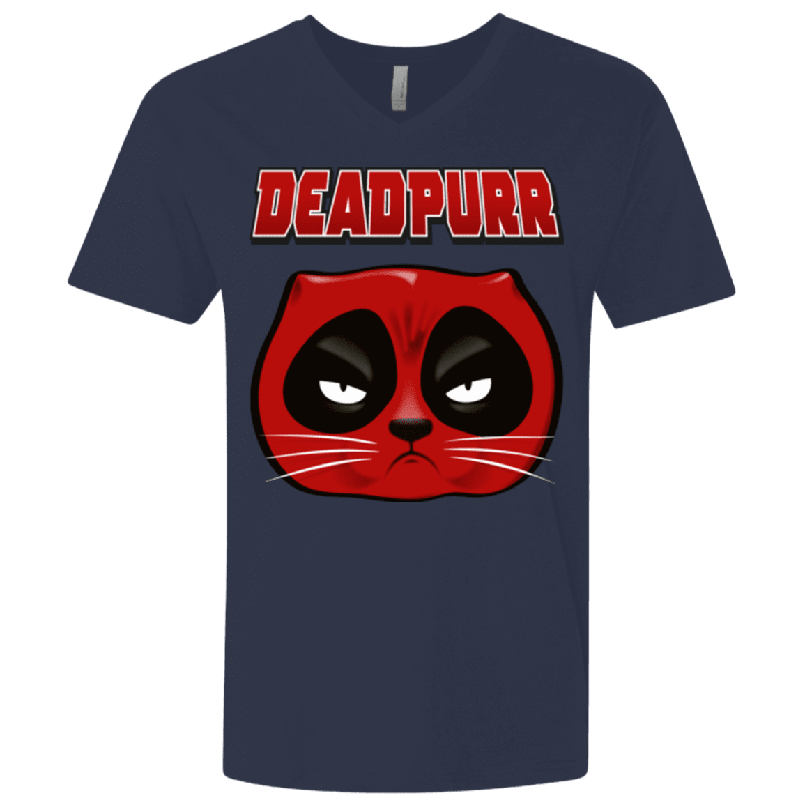 T-Shirts Midnight Navy / X-Small Deadpurr2 Men's Premium V-Neck