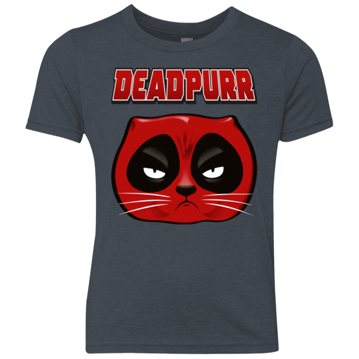 T-Shirts Vintage Navy / YXS Deadpurr2 Youth Triblend T-Shirt