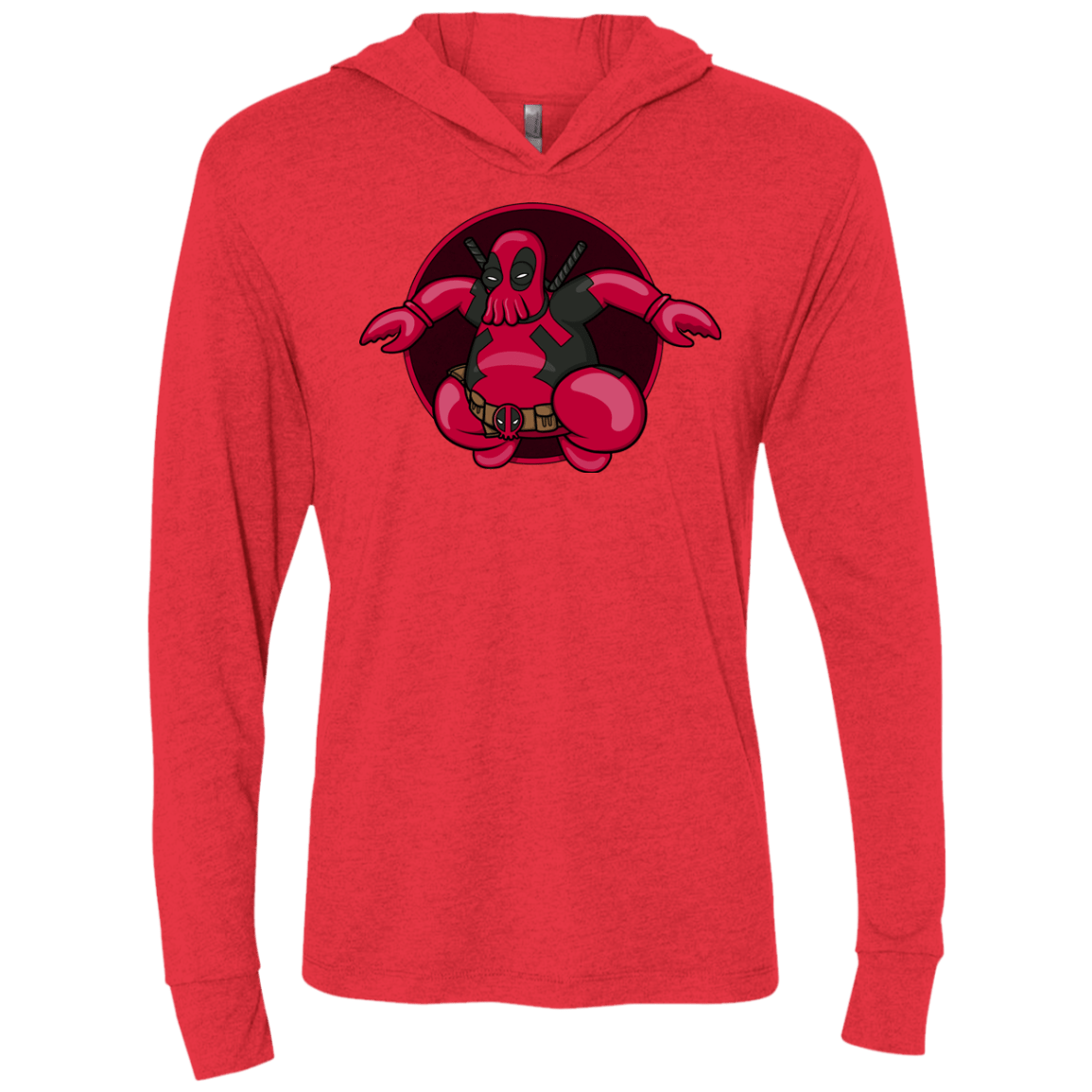 T-Shirts Vintage Red / X-Small Deadwhoop Triblend Long Sleeve Hoodie Tee