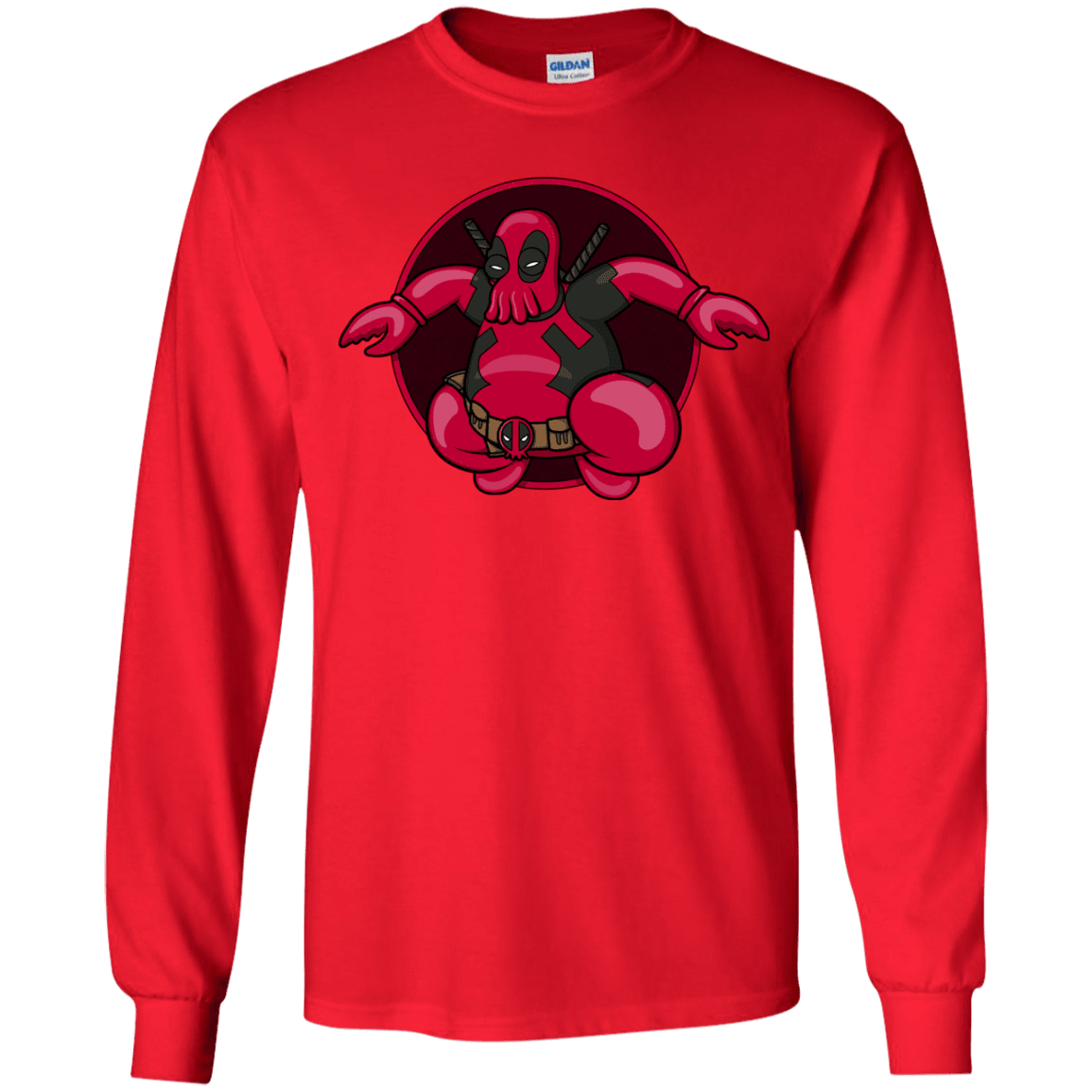 T-Shirts Red / YS Deadwhoop Youth Long Sleeve T-Shirt