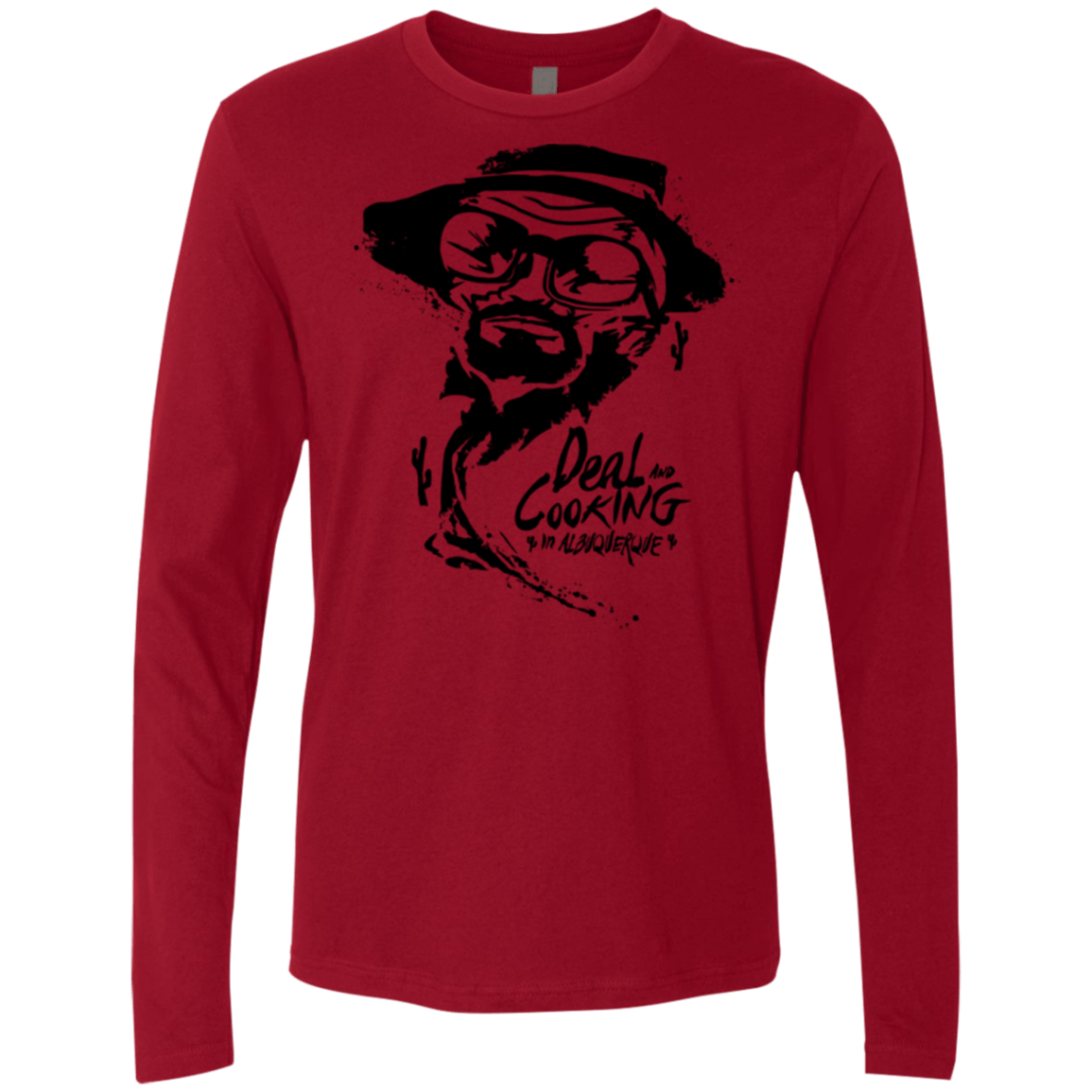 T-Shirts Cardinal / Small Deal Cooking Men's Premium Long Sleeve