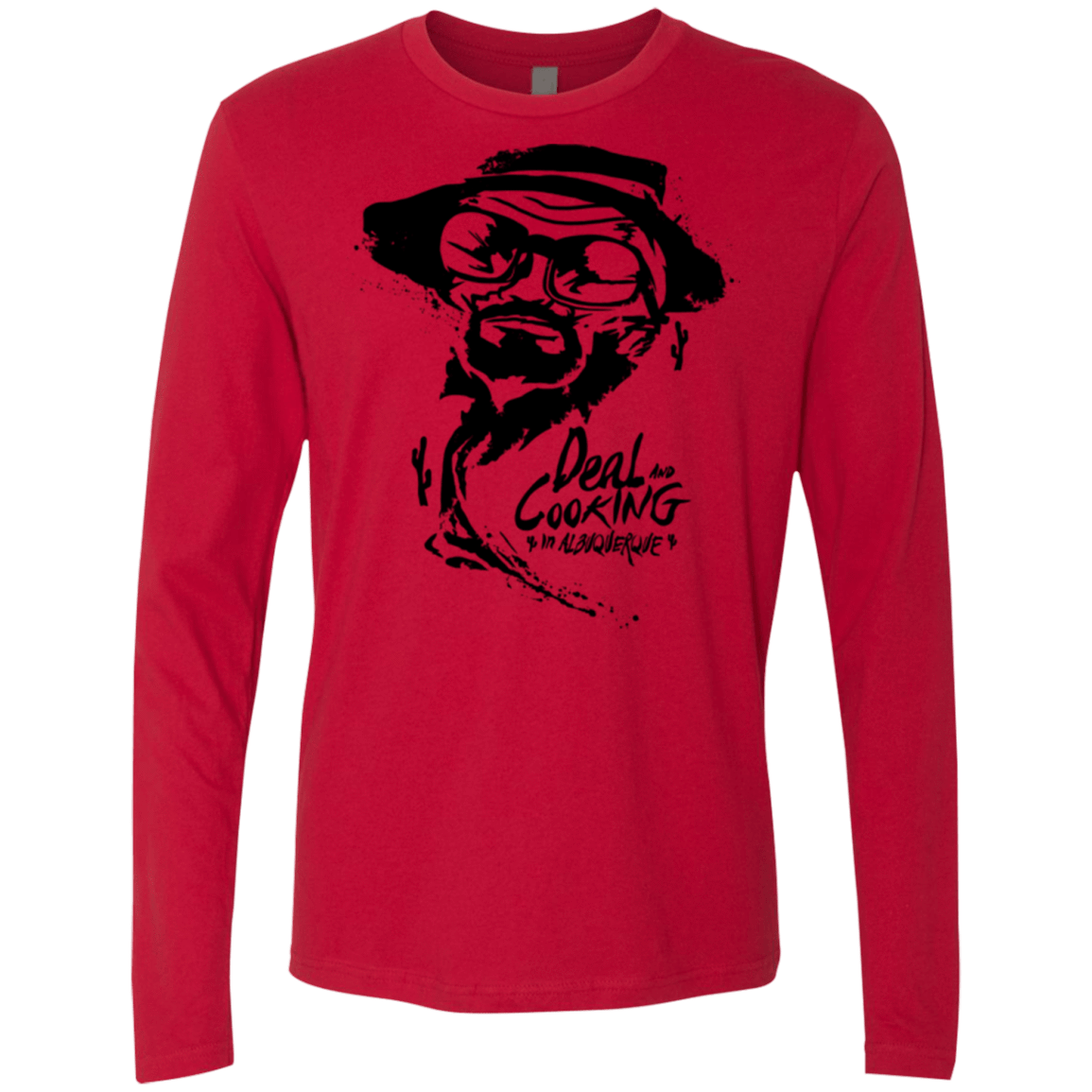 T-Shirts Red / Small Deal Cooking Men's Premium Long Sleeve