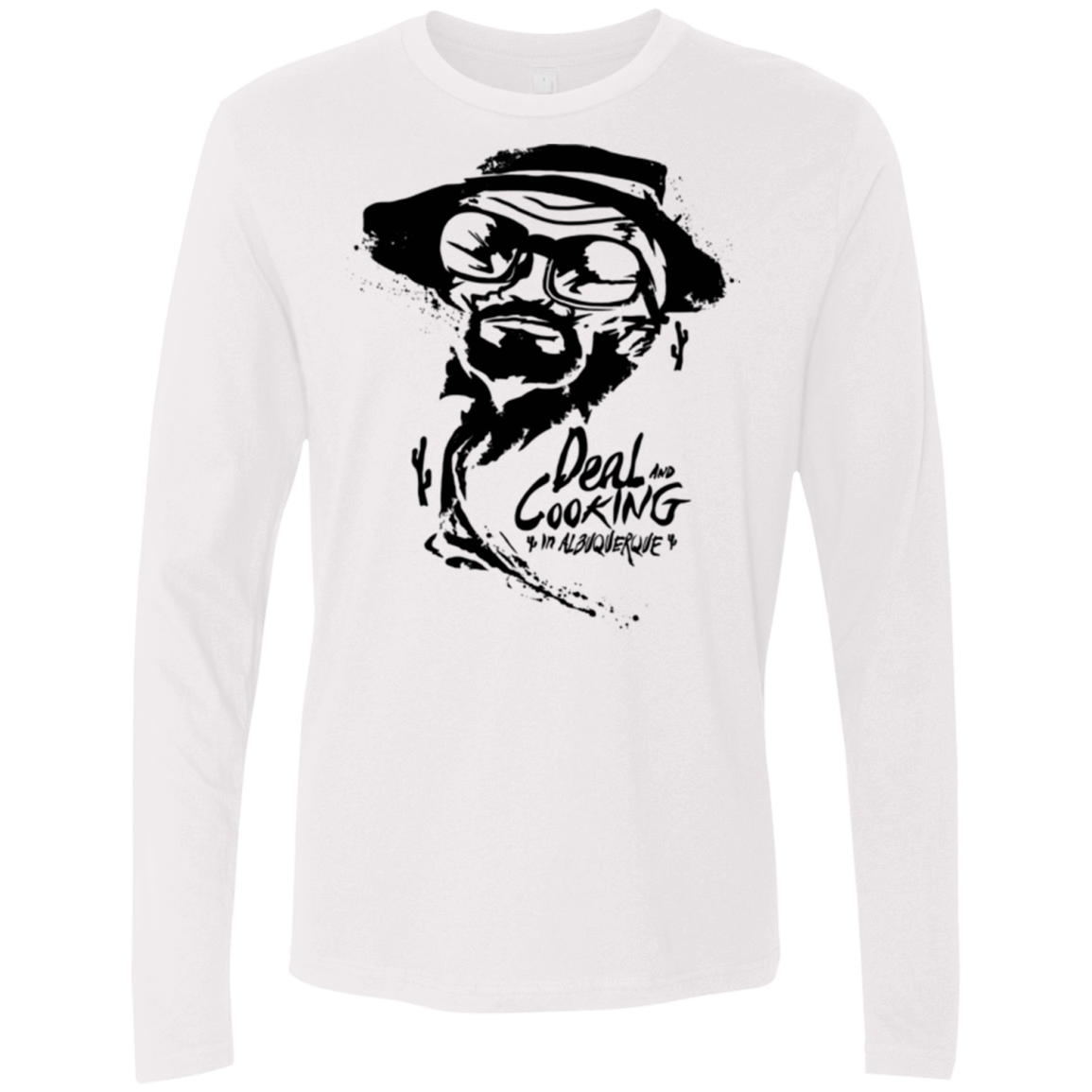T-Shirts White / Small Deal Cooking Men's Premium Long Sleeve
