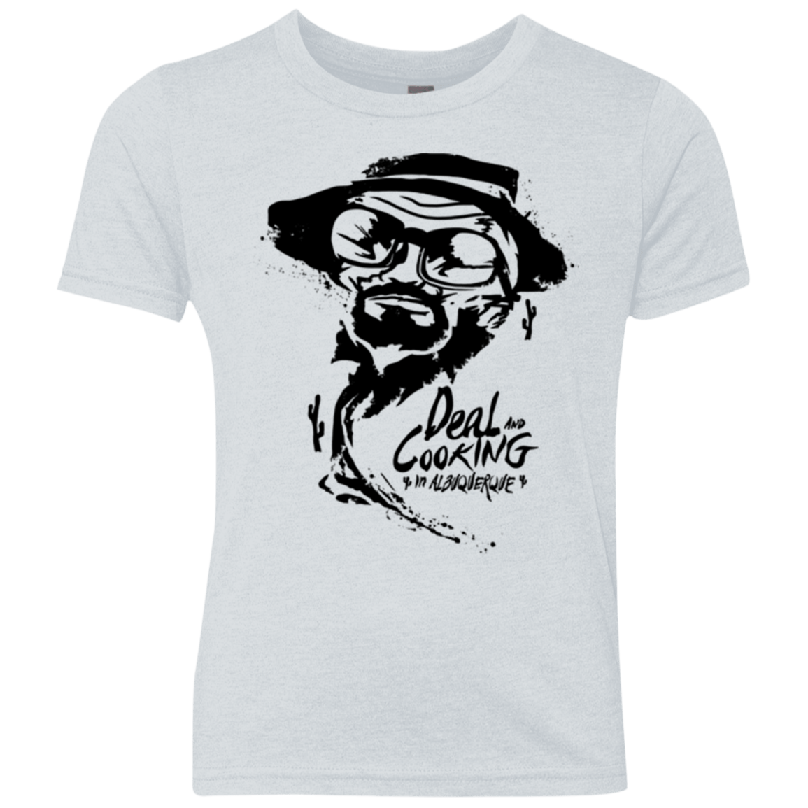 T-Shirts Heather White / YXS Deal Cooking Youth Triblend T-Shirt