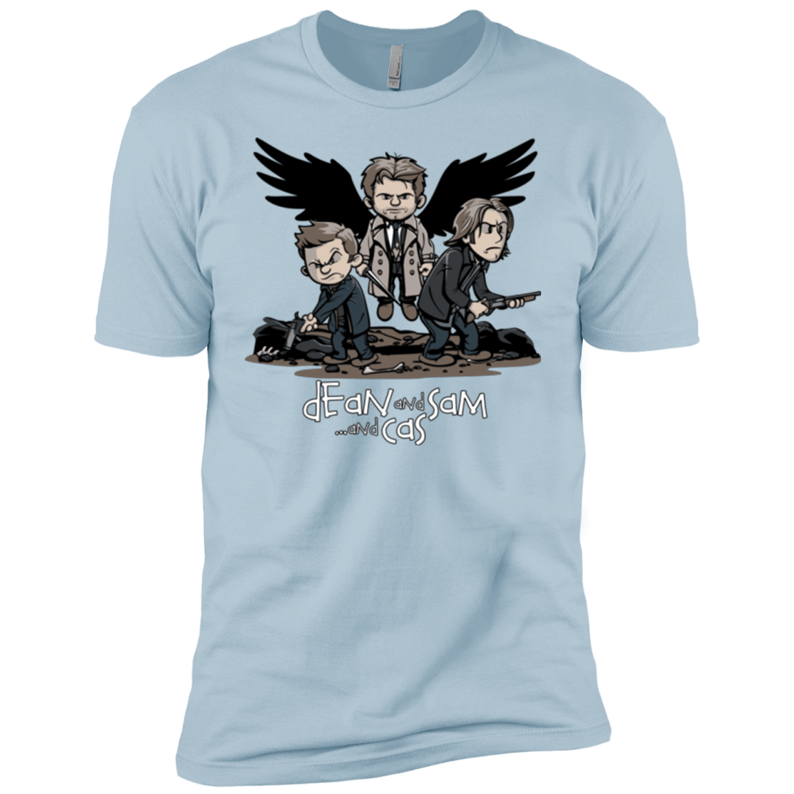 T-Shirts Light Blue / YXS Dean Sam Cas Boys Premium T-Shirt