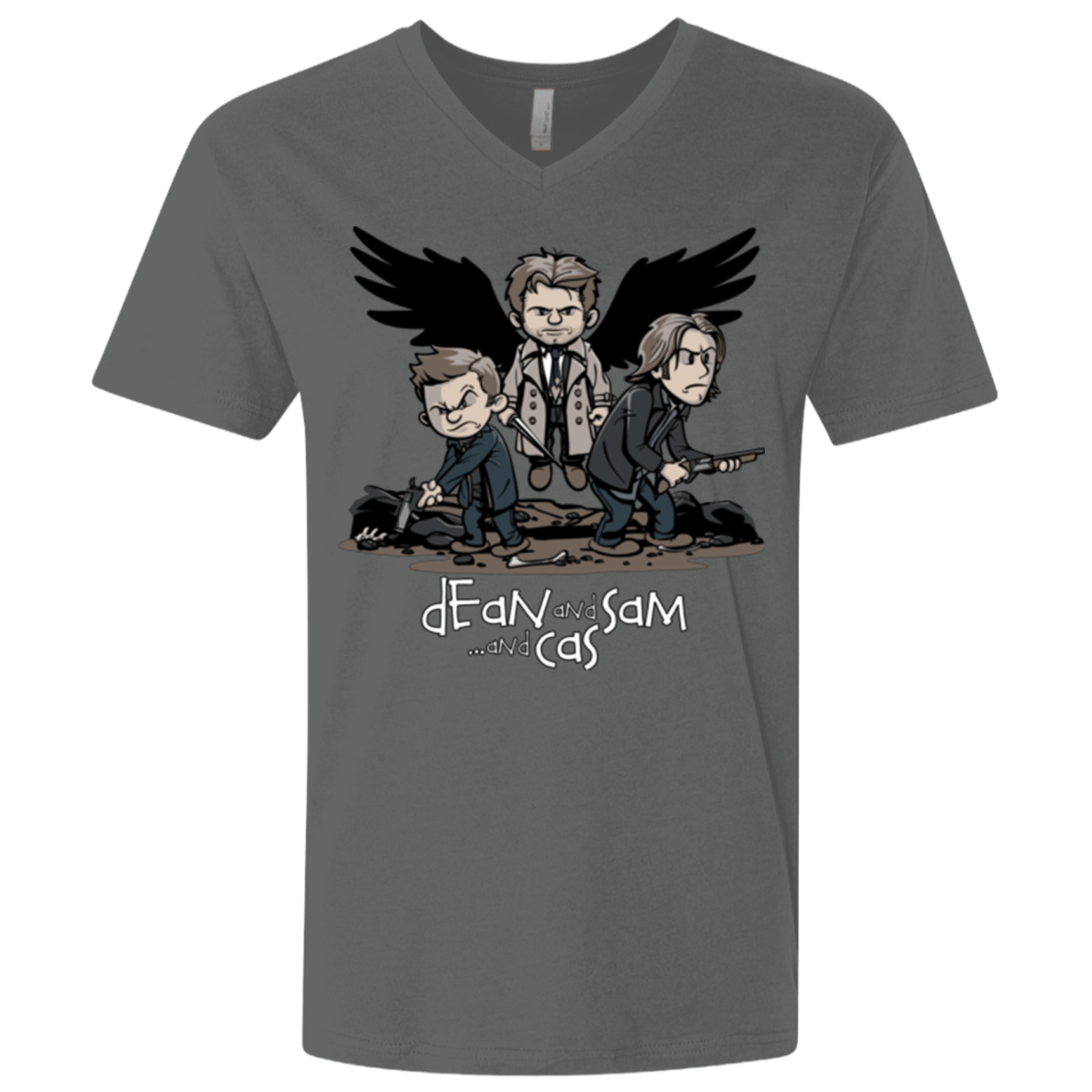 T-Shirts Heavy Metal / X-Small Dean Sam Cas Men's Premium V-Neck