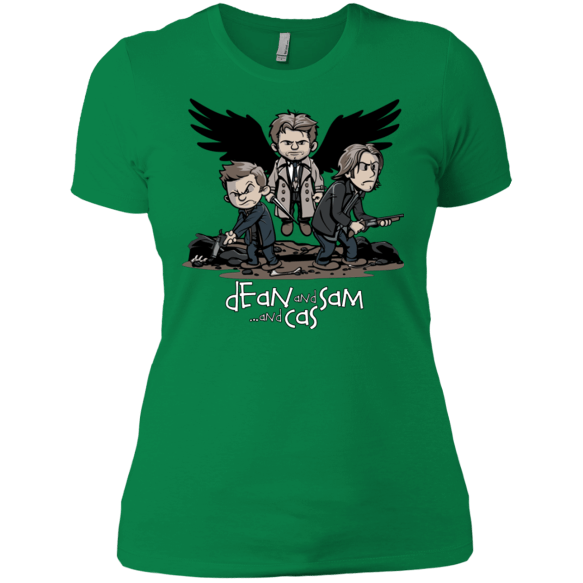T-Shirts Kelly Green / X-Small Dean Sam Cas Women's Premium T-Shirt