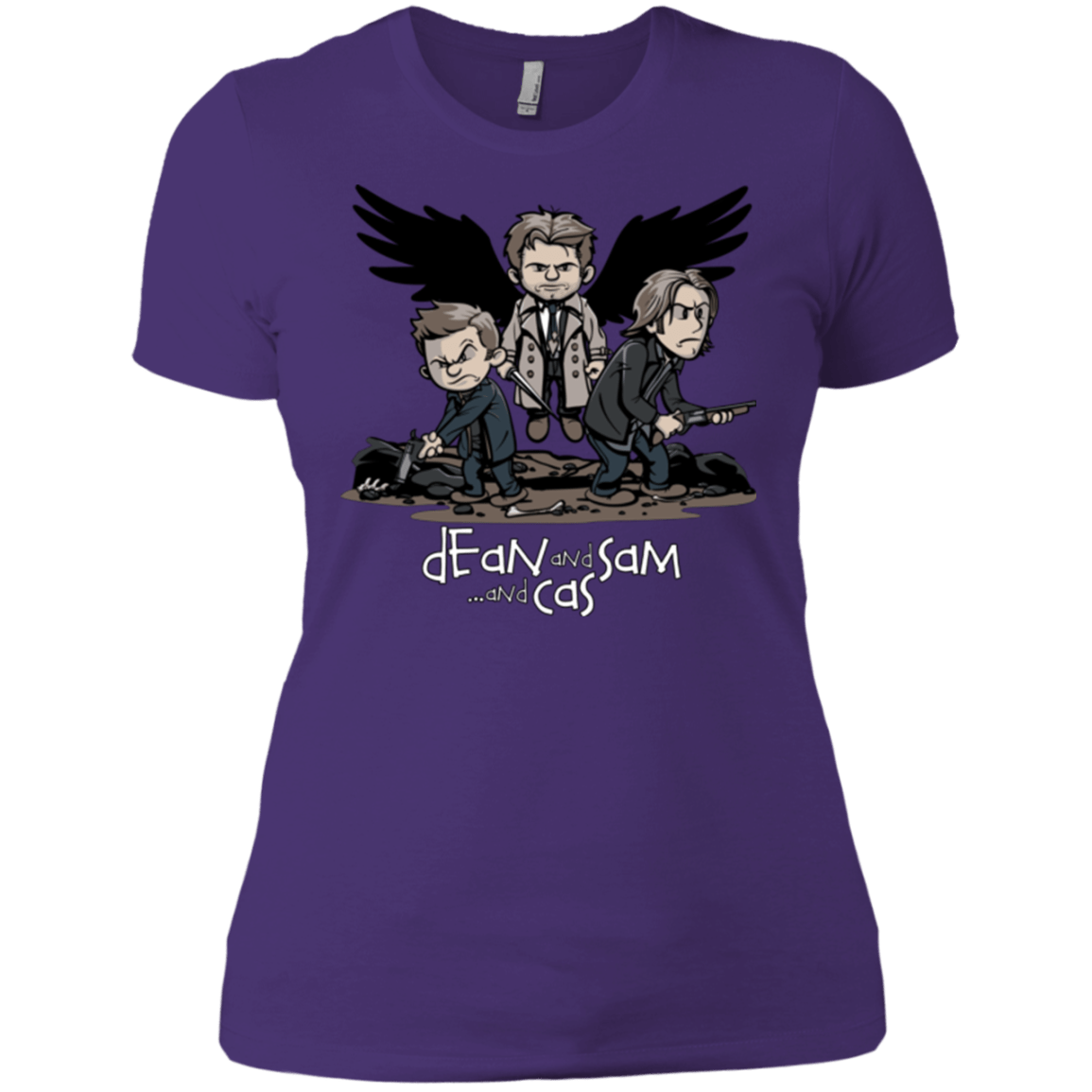 T-Shirts Purple / X-Small Dean Sam Cas Women's Premium T-Shirt