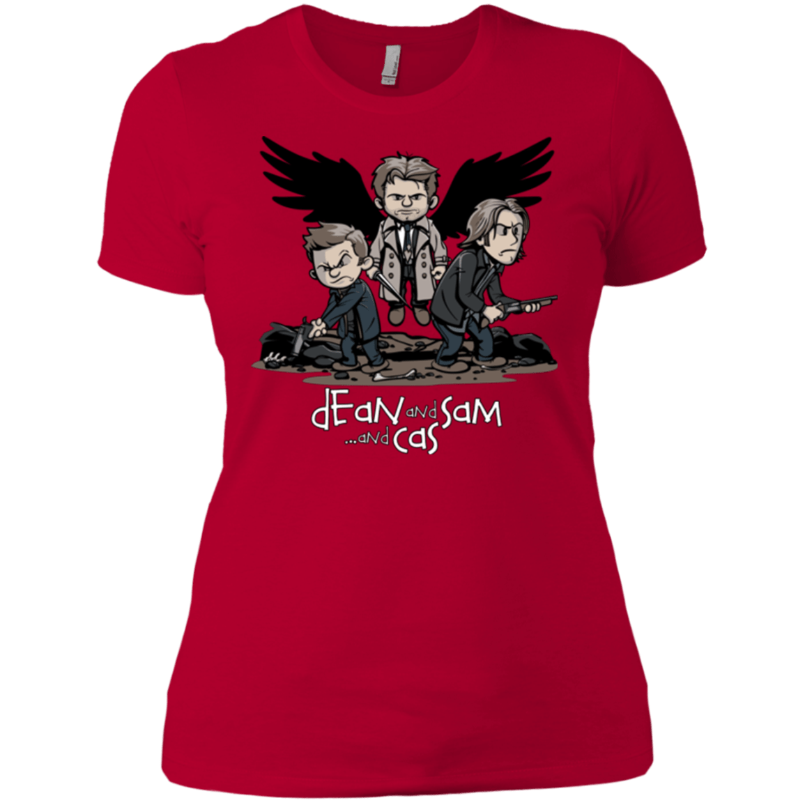 T-Shirts Red / X-Small Dean Sam Cas Women's Premium T-Shirt