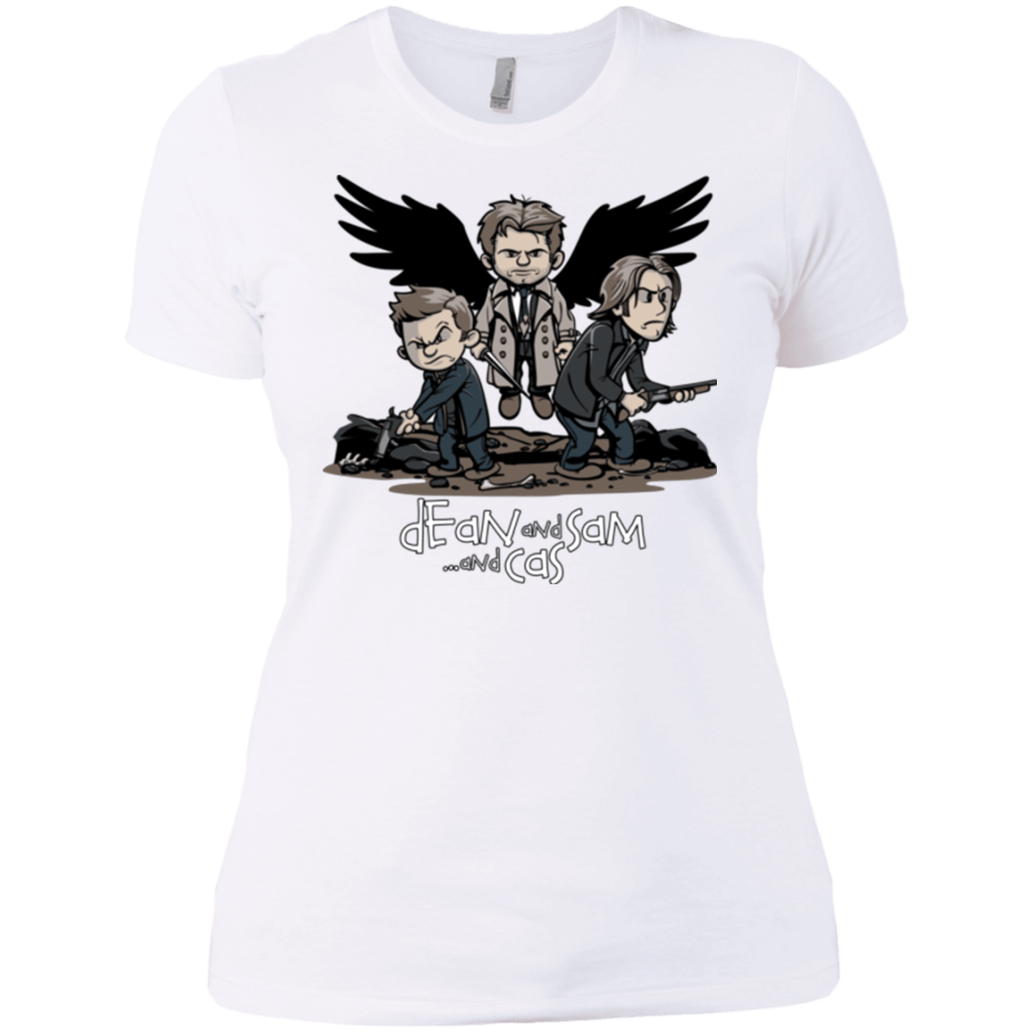 T-Shirts White / X-Small Dean Sam Cas Women's Premium T-Shirt