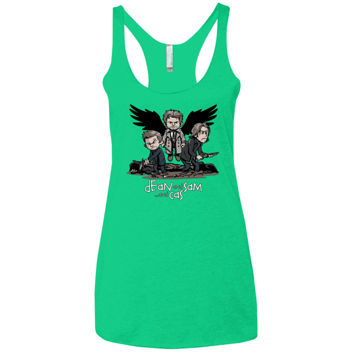T-Shirts Envy / X-Small Dean Sam Cas Women's Triblend Racerback Tank