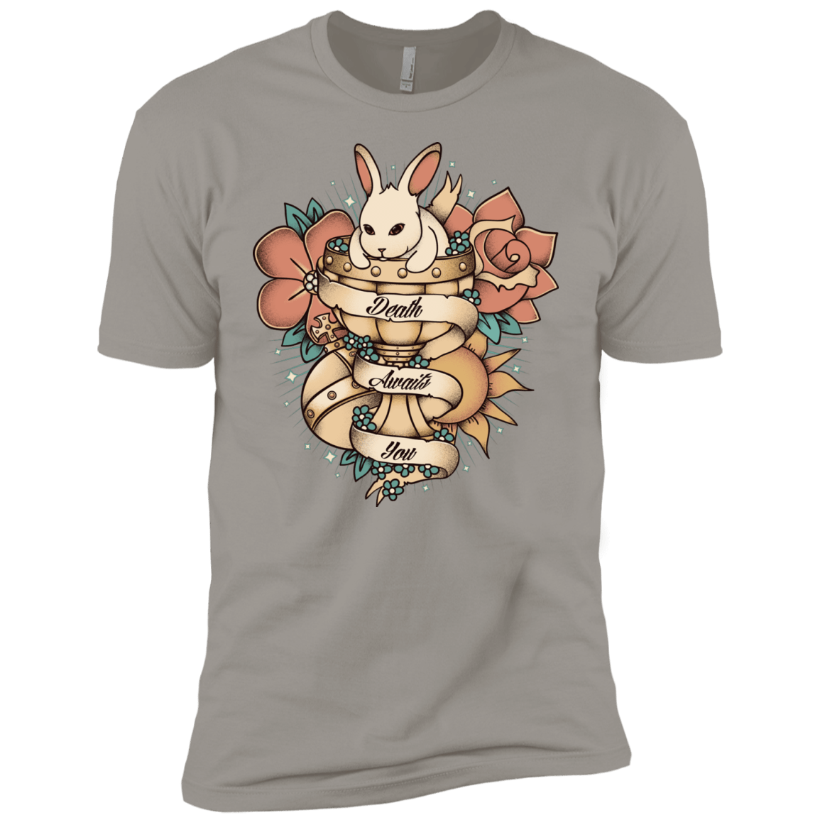 T-Shirts Light Grey / YXS Death Awaits You Boys Premium T-Shirt