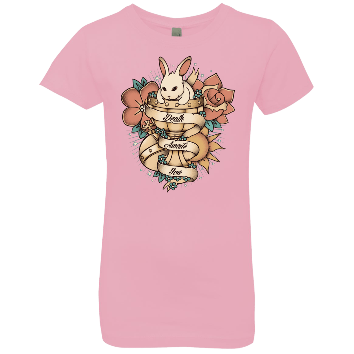 T-Shirts Light Pink / YXS Death Awaits You Girls Premium T-Shirt