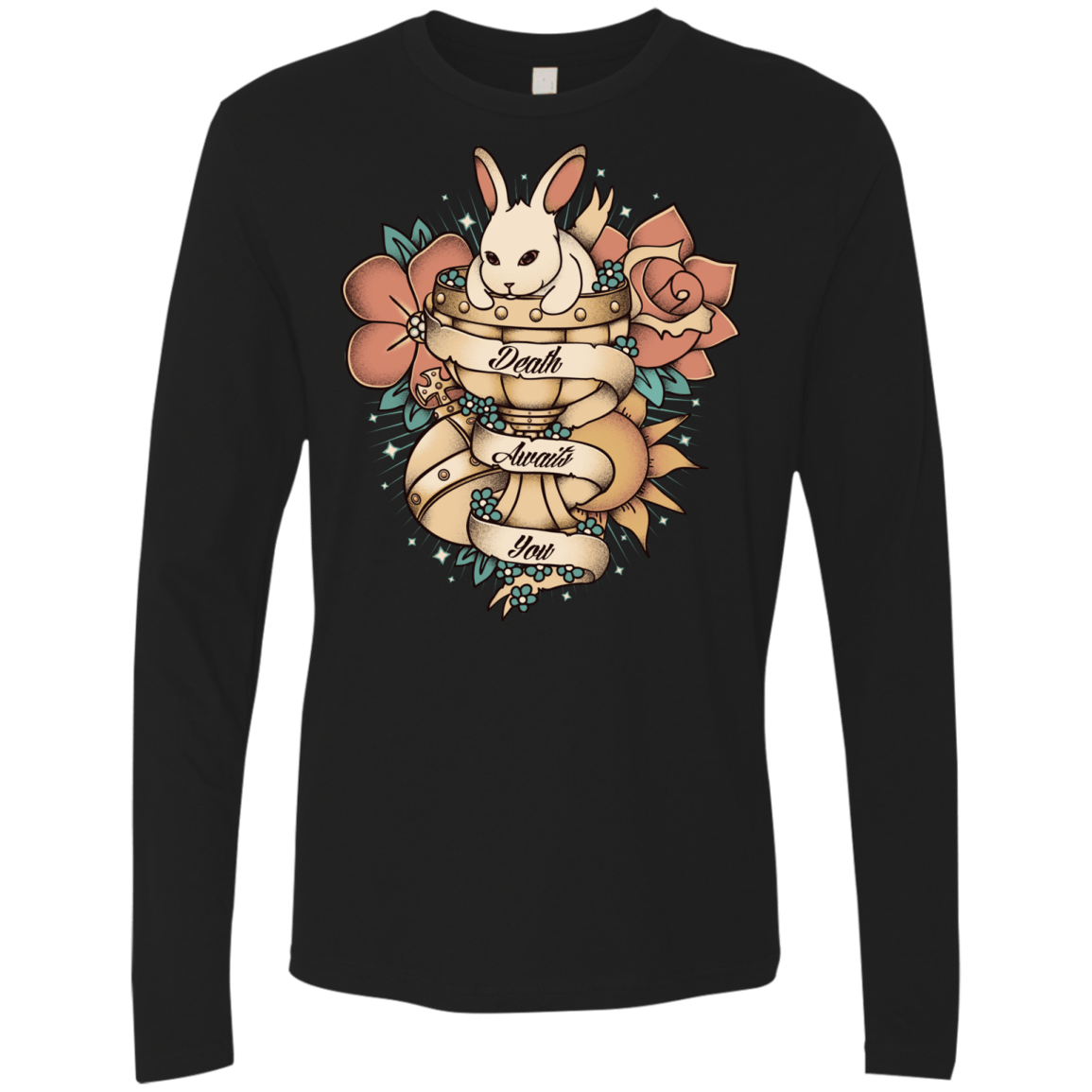 T-Shirts Black / Small Death Awaits You Men's Premium Long Sleeve