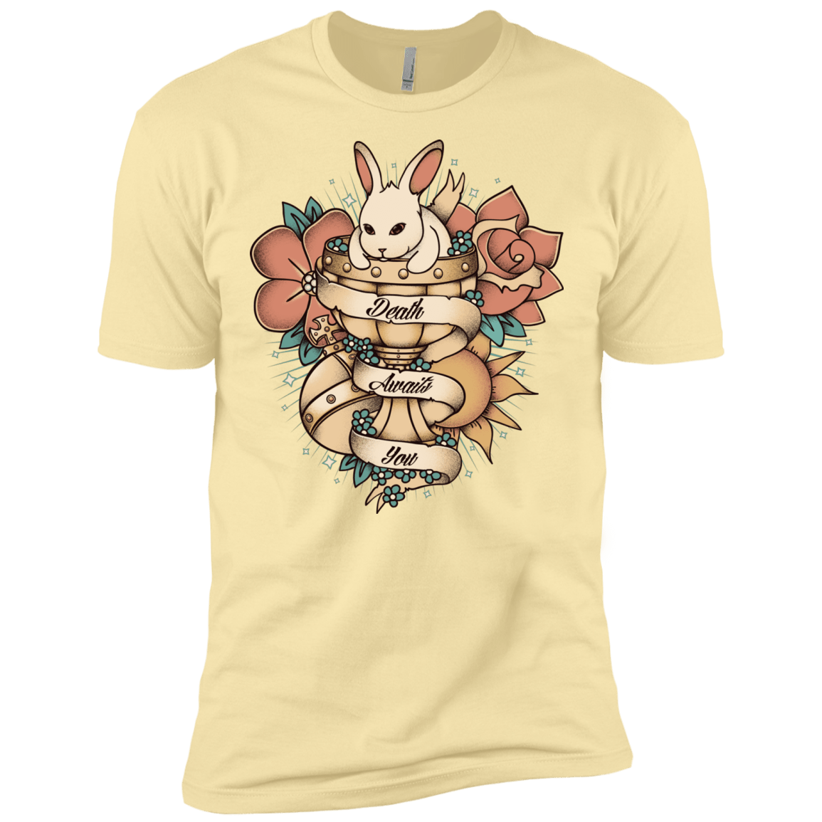T-Shirts Banana Cream / X-Small Death Awaits You Men's Premium T-Shirt