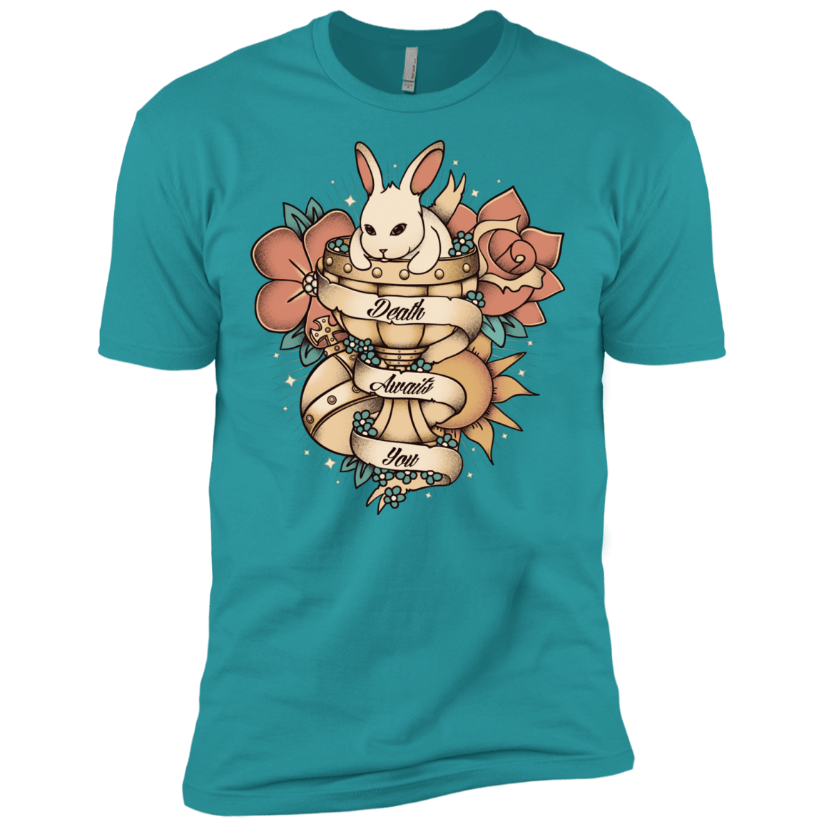 T-Shirts Tahiti Blue / X-Small Death Awaits You Men's Premium T-Shirt