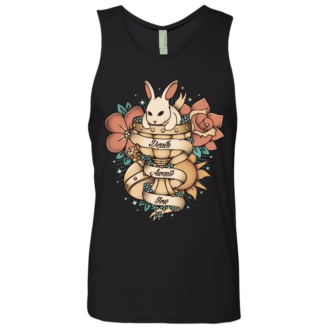 T-Shirts Black / Small Death Awaits You Men's Premium Tank Top