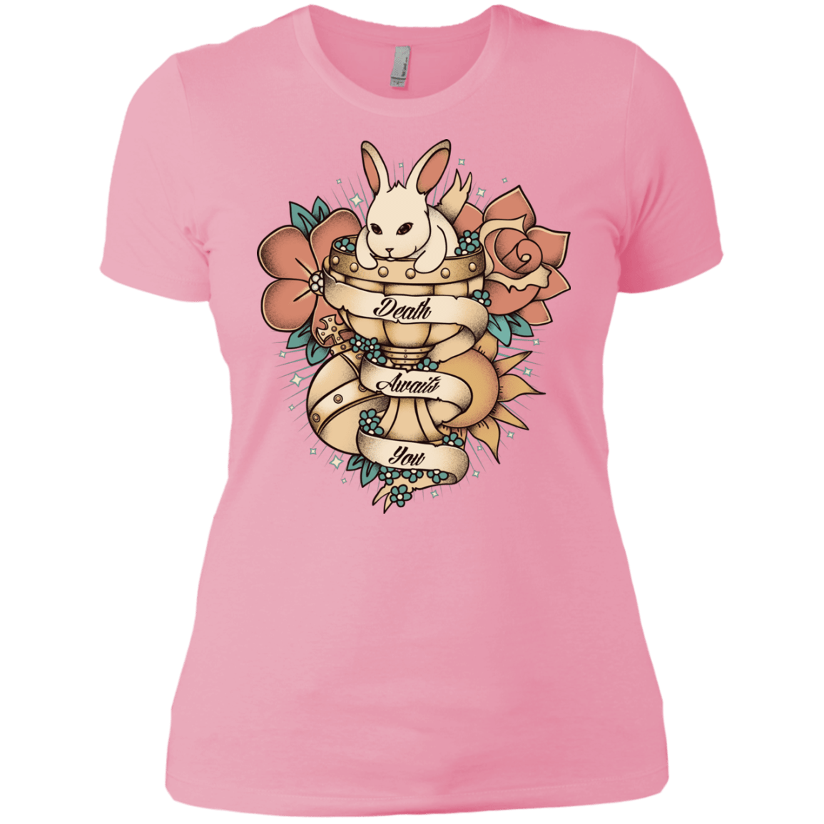 T-Shirts Light Pink / X-Small Death Awaits You Women's Premium T-Shirt