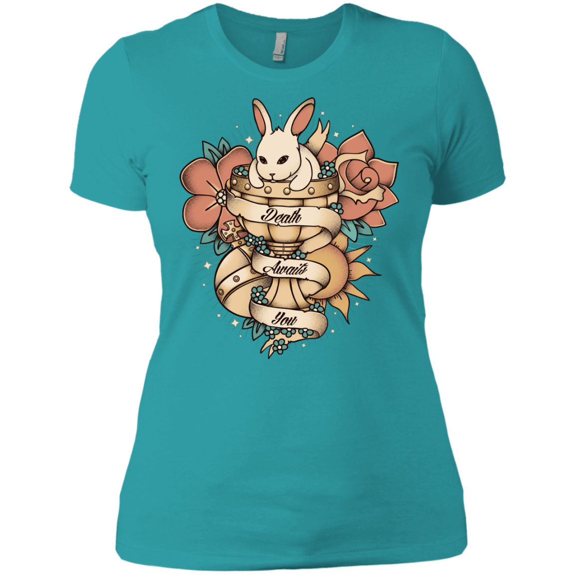 T-Shirts Tahiti Blue / X-Small Death Awaits You Women's Premium T-Shirt