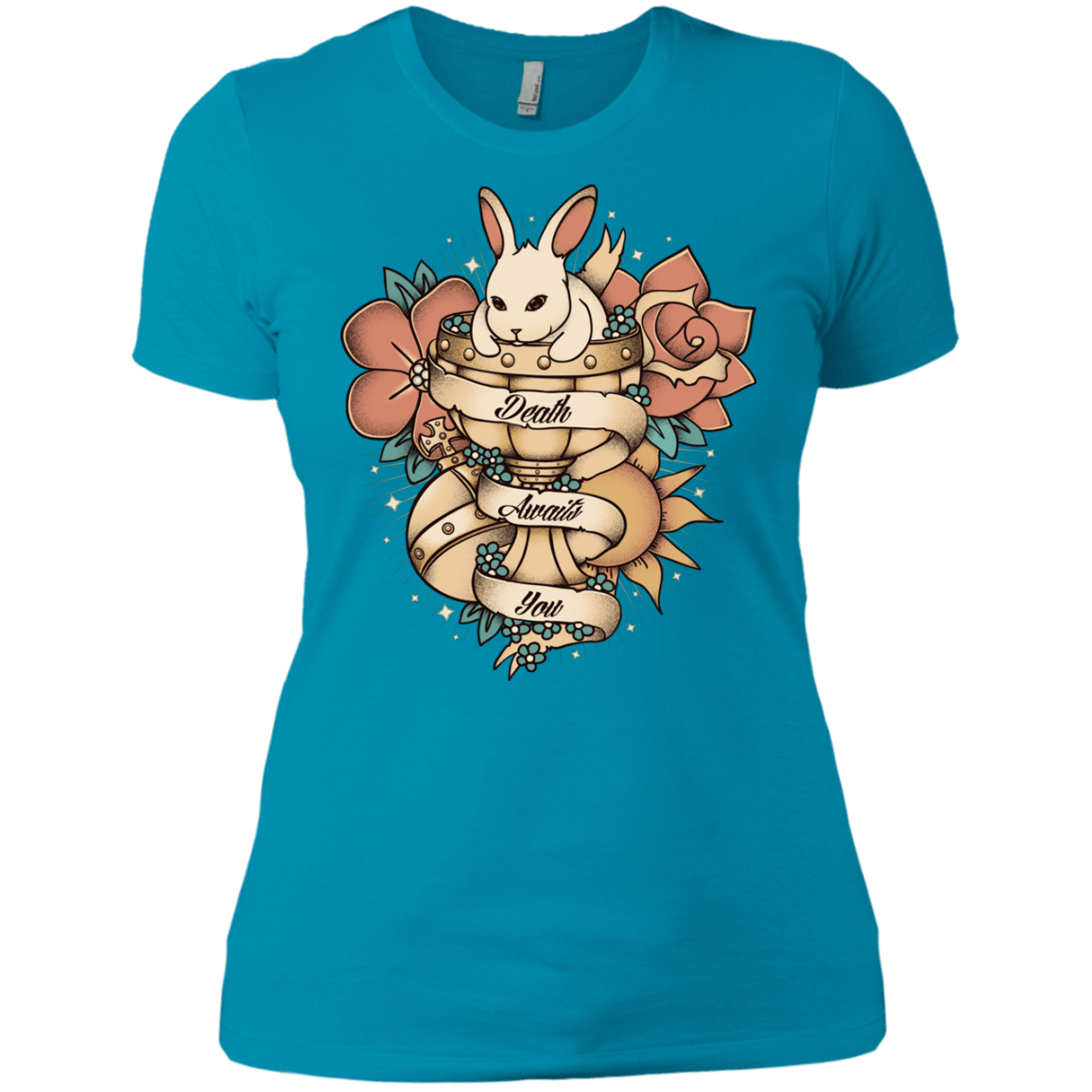 T-Shirts Turquoise / X-Small Death Awaits You Women's Premium T-Shirt