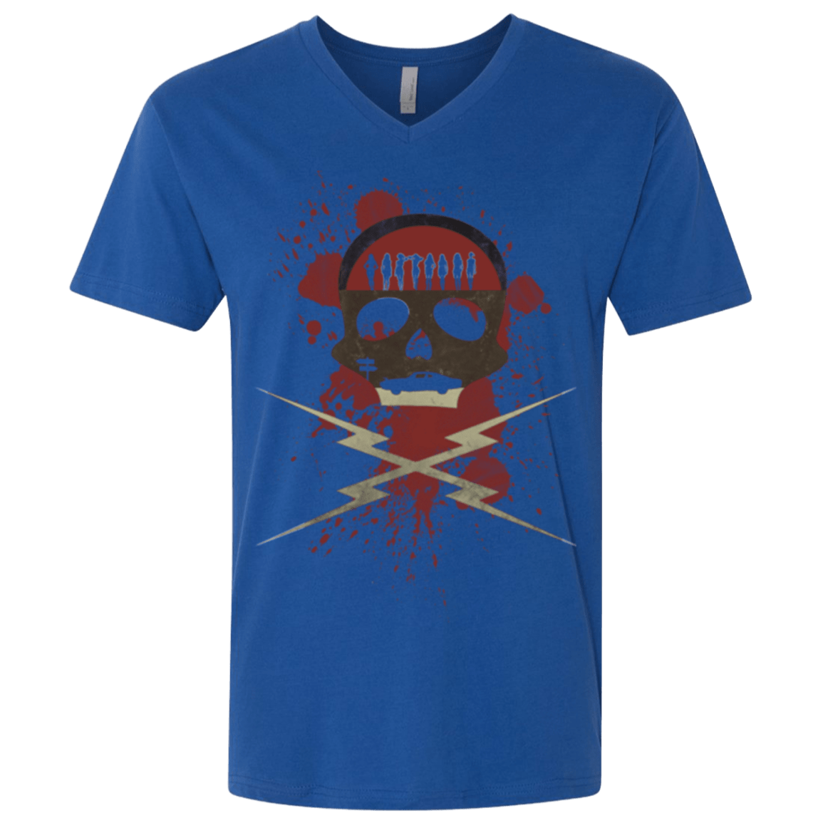 T-Shirts Royal / X-Small Death Car Men's Premium V-Neck