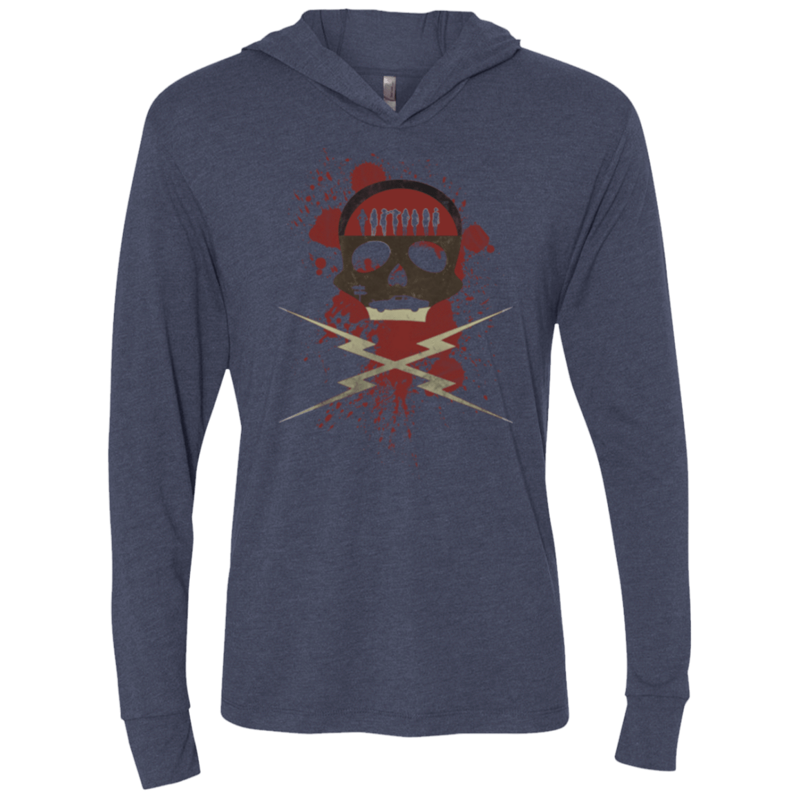 T-Shirts Vintage Navy / X-Small Death Car Triblend Long Sleeve Hoodie Tee