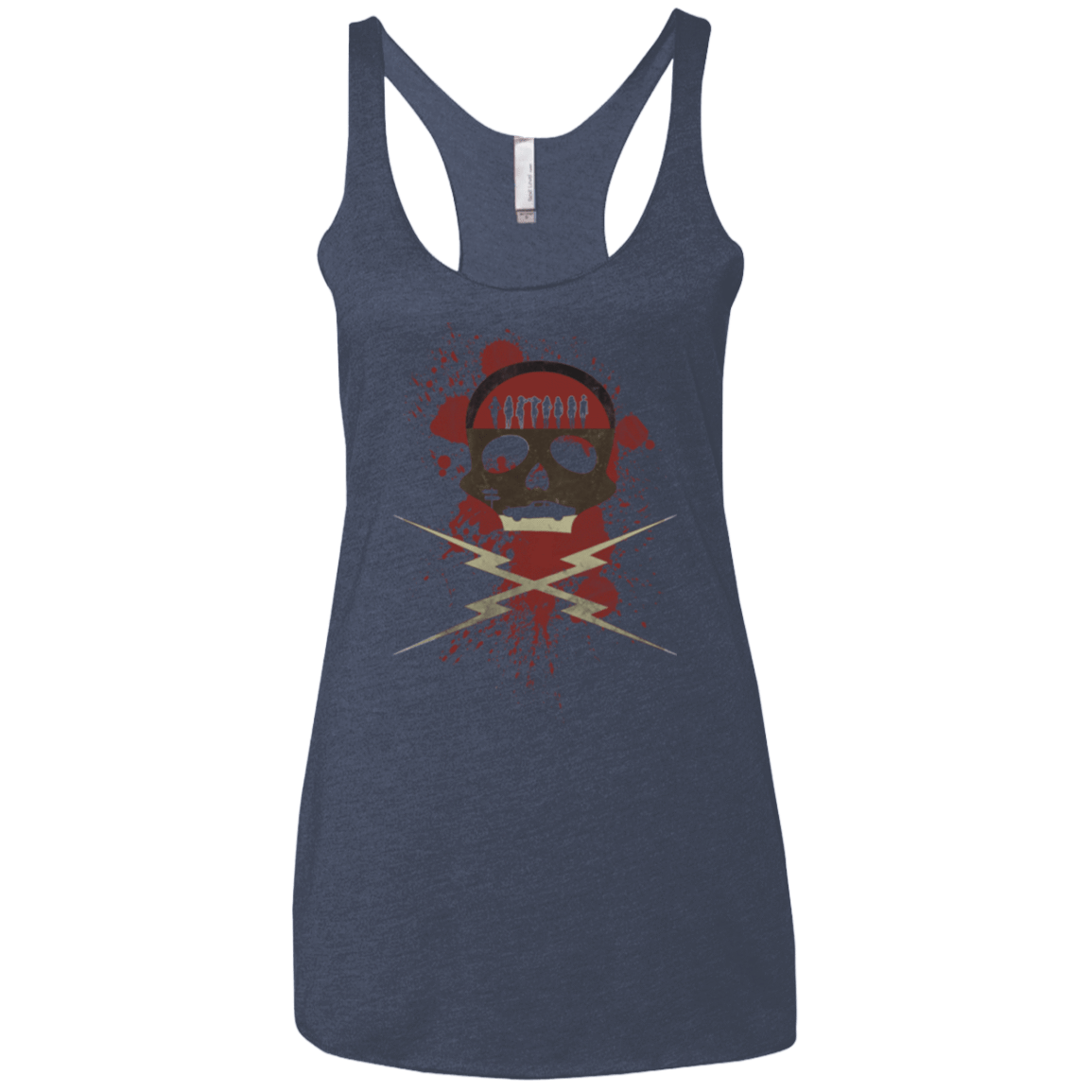 T-Shirts Vintage Navy / X-Small Death Car Women's Triblend Racerback Tank