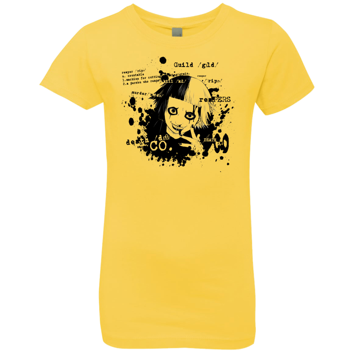 T-Shirts Vibrant Yellow / YXS Death Co Girls Premium T-Shirt