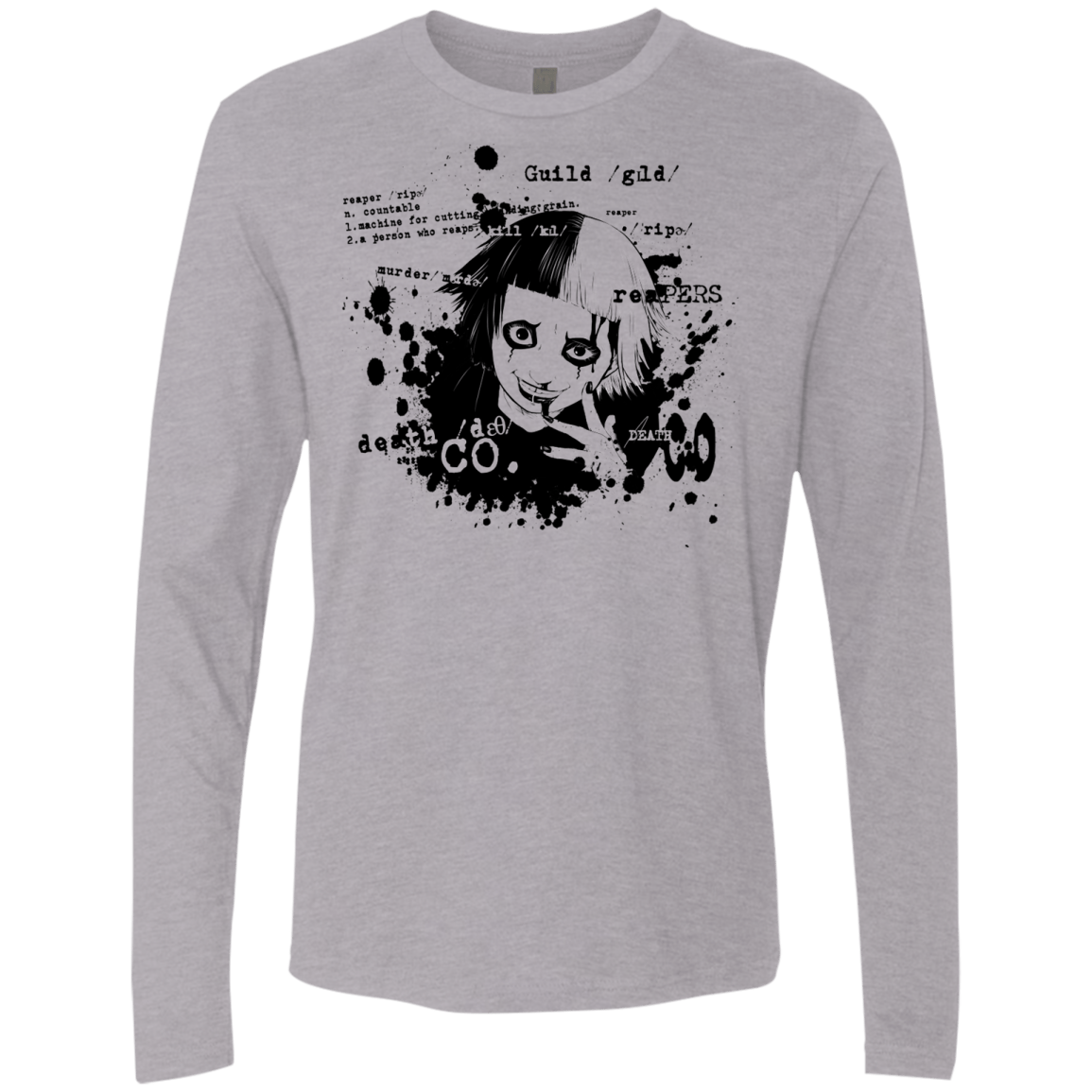 T-Shirts Heather Grey / Small Death Co Men's Premium Long Sleeve