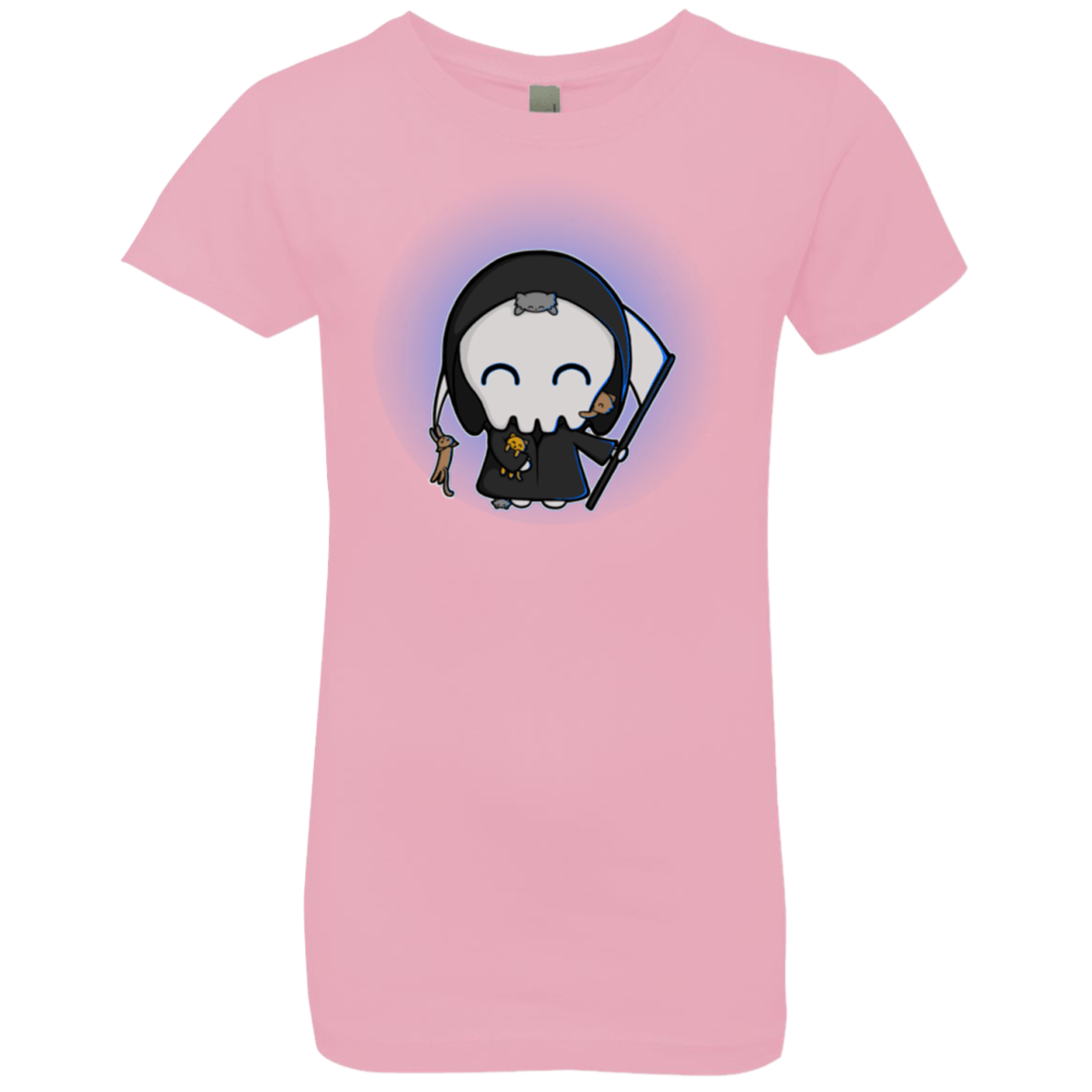 T-Shirts Light Pink / YXS Death Loves Cats Girls Premium T-Shirt