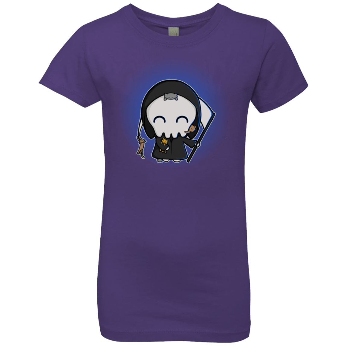 T-Shirts Purple Rush / YXS Death Loves Cats Girls Premium T-Shirt