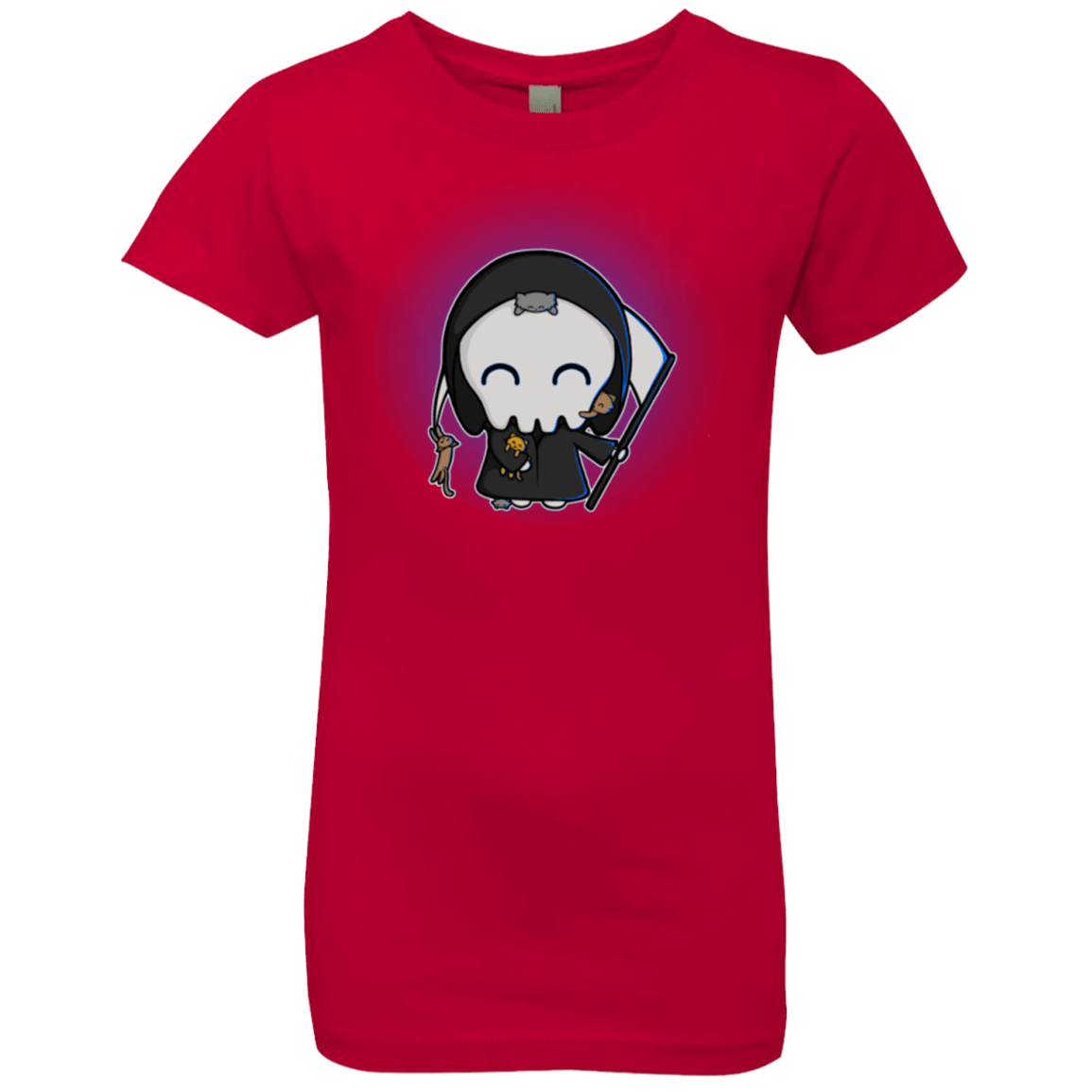 Death Loves Cats Girls Premium T-Shirt