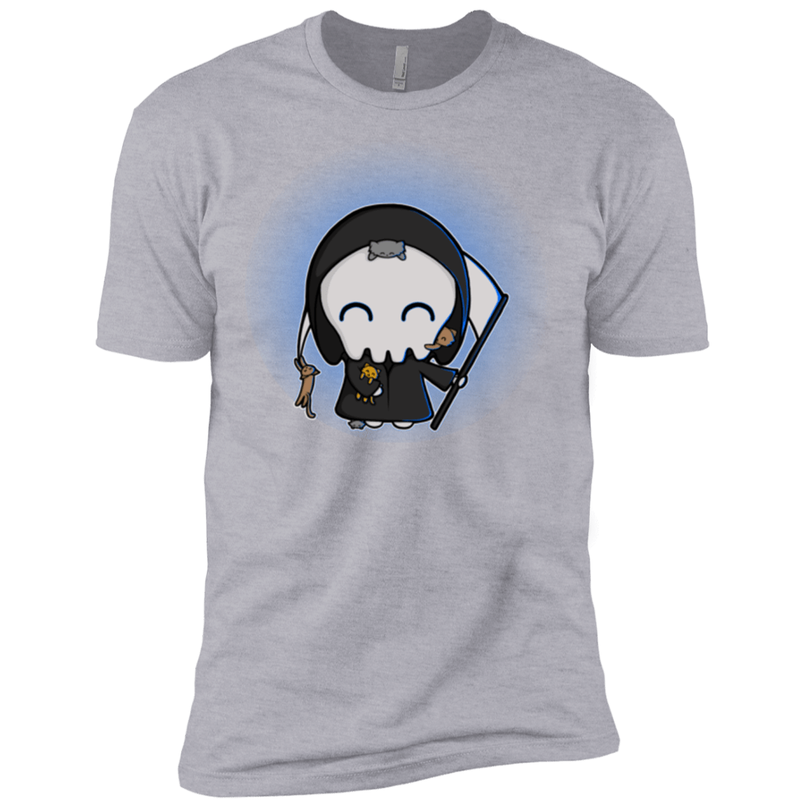 T-Shirts Heather Grey / X-Small Death Loves Cats Men's Premium T-Shirt