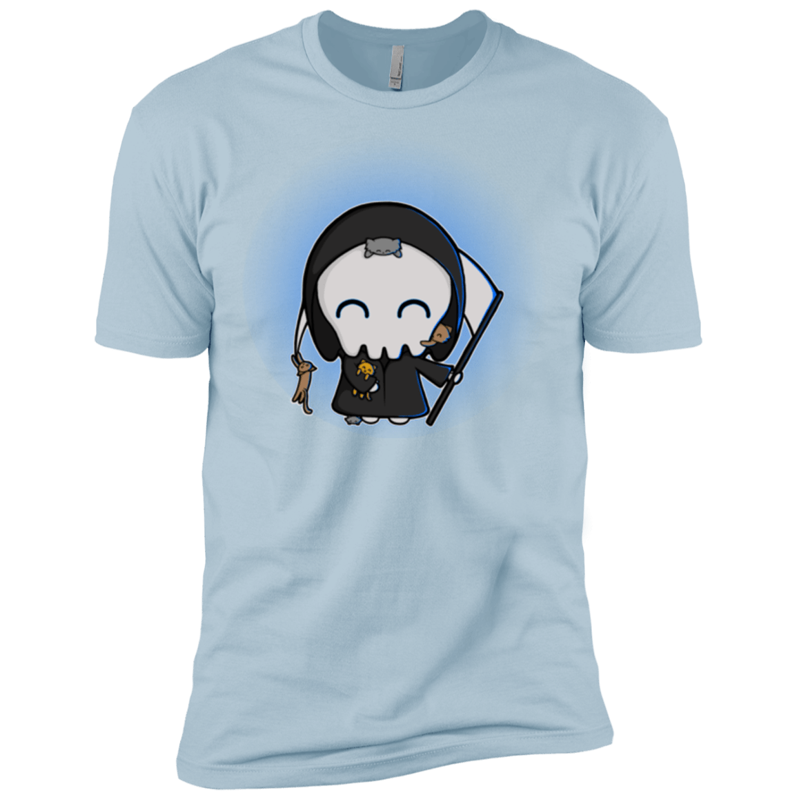 T-Shirts Light Blue / X-Small Death Loves Cats Men's Premium T-Shirt