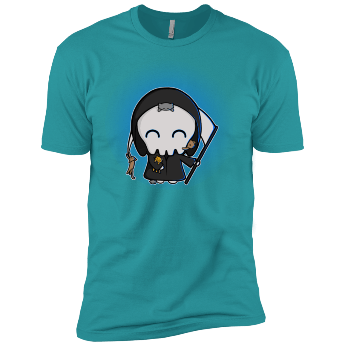 T-Shirts Tahiti Blue / X-Small Death Loves Cats Men's Premium T-Shirt