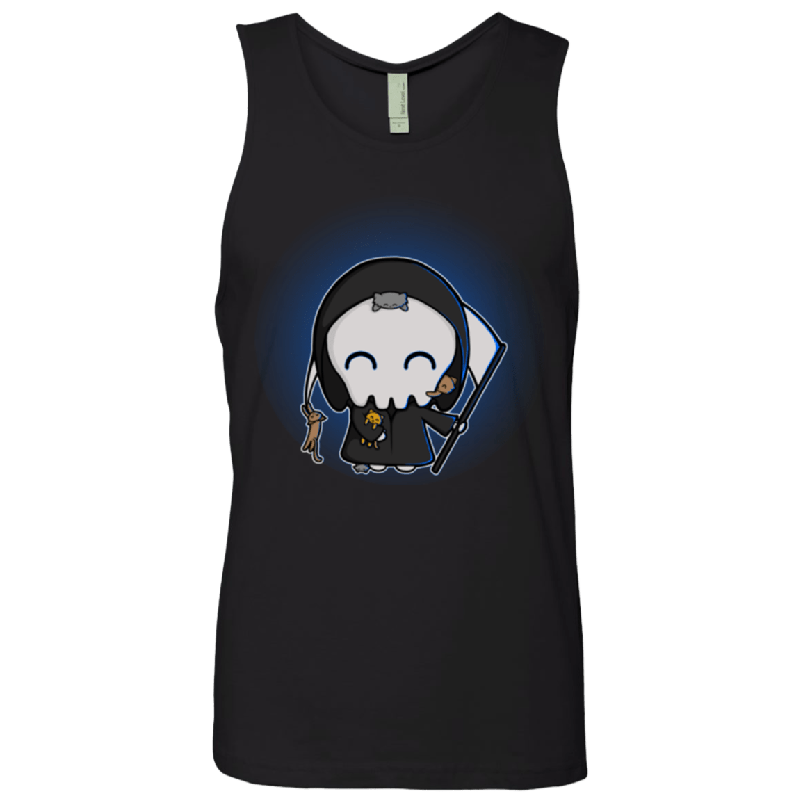 T-Shirts Black / Small Death Loves Cats Men's Premium Tank Top