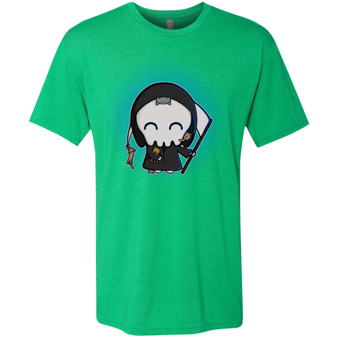 T-Shirts Envy / Small Death Loves Cats Men's Triblend T-Shirt