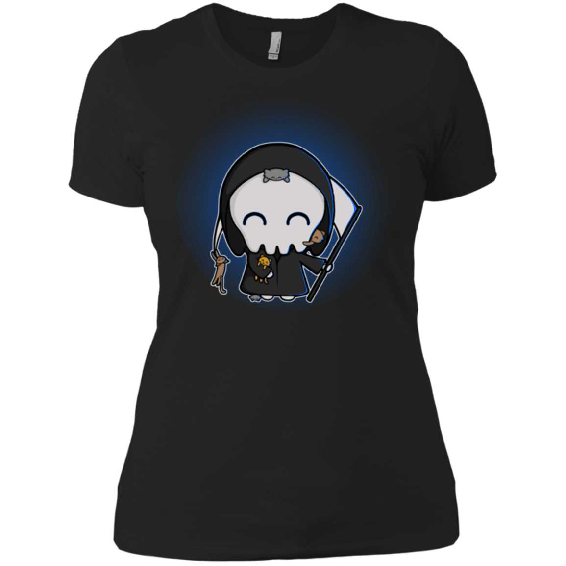 T-Shirts Black / X-Small Death Loves Cats Women's Premium T-Shirt