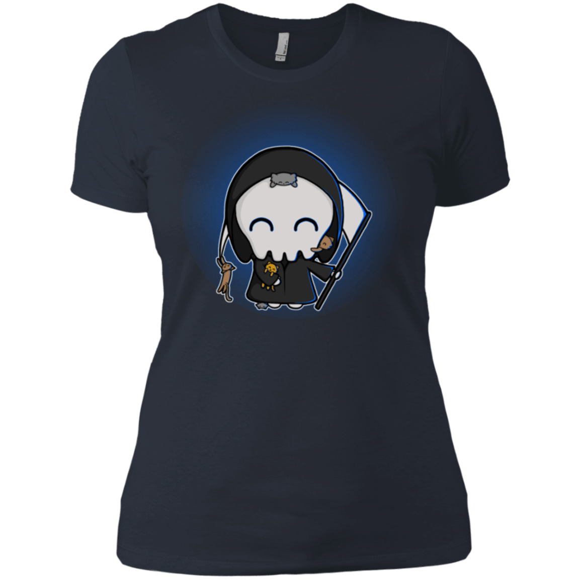 T-Shirts Indigo / X-Small Death Loves Cats Women's Premium T-Shirt