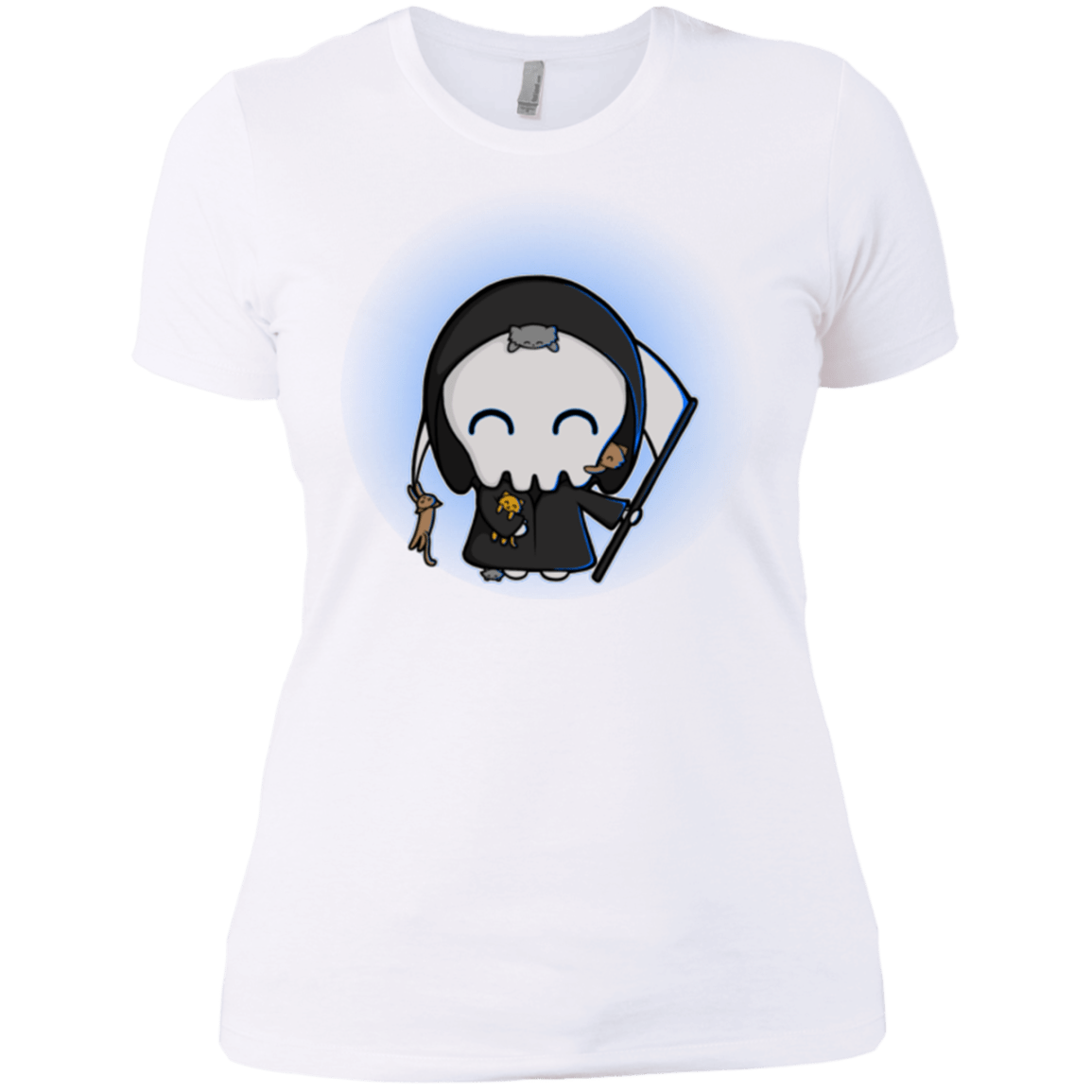 T-Shirts White / X-Small Death Loves Cats Women's Premium T-Shirt