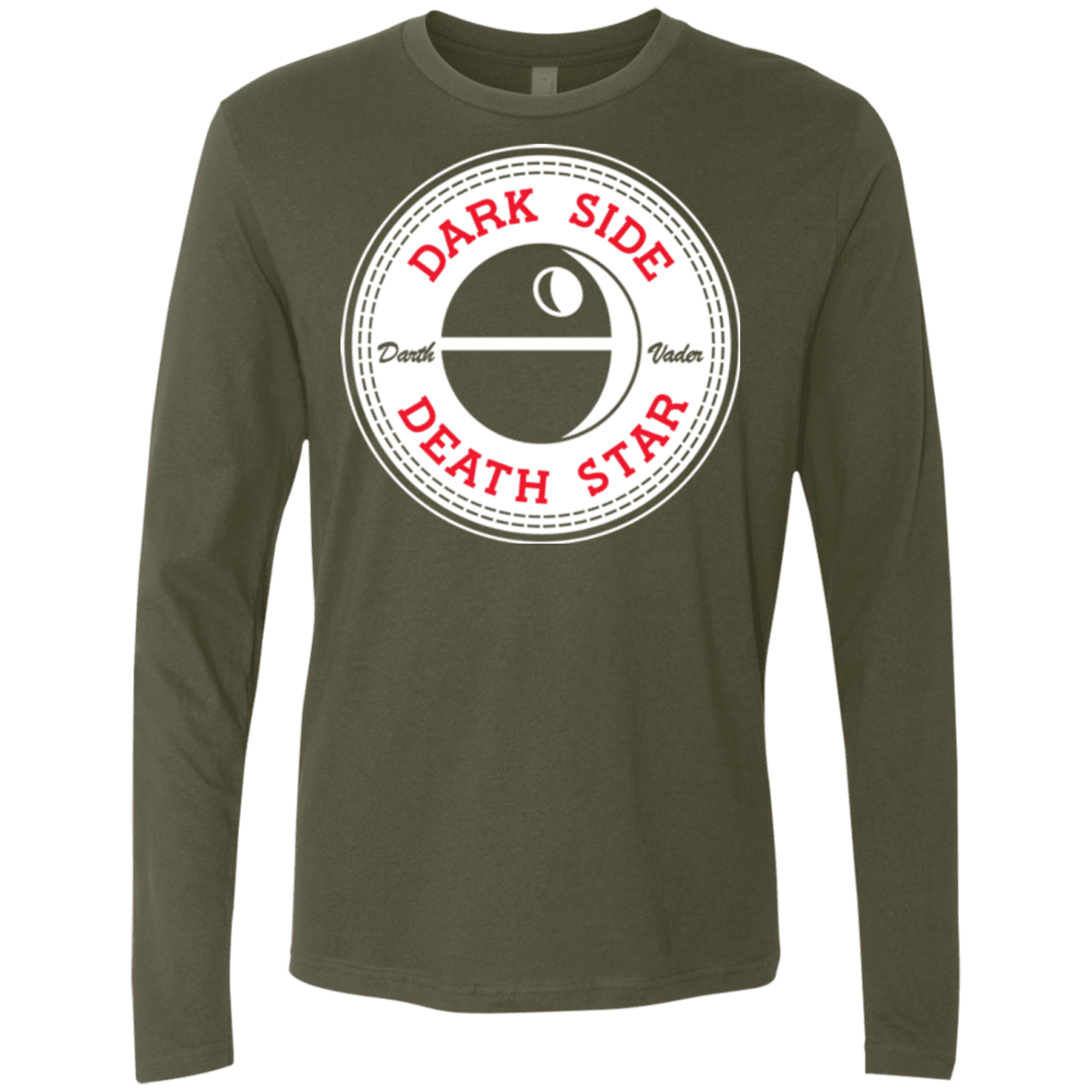 T-Shirts Military Green / Small Death Star Men's Premium Long Sleeve