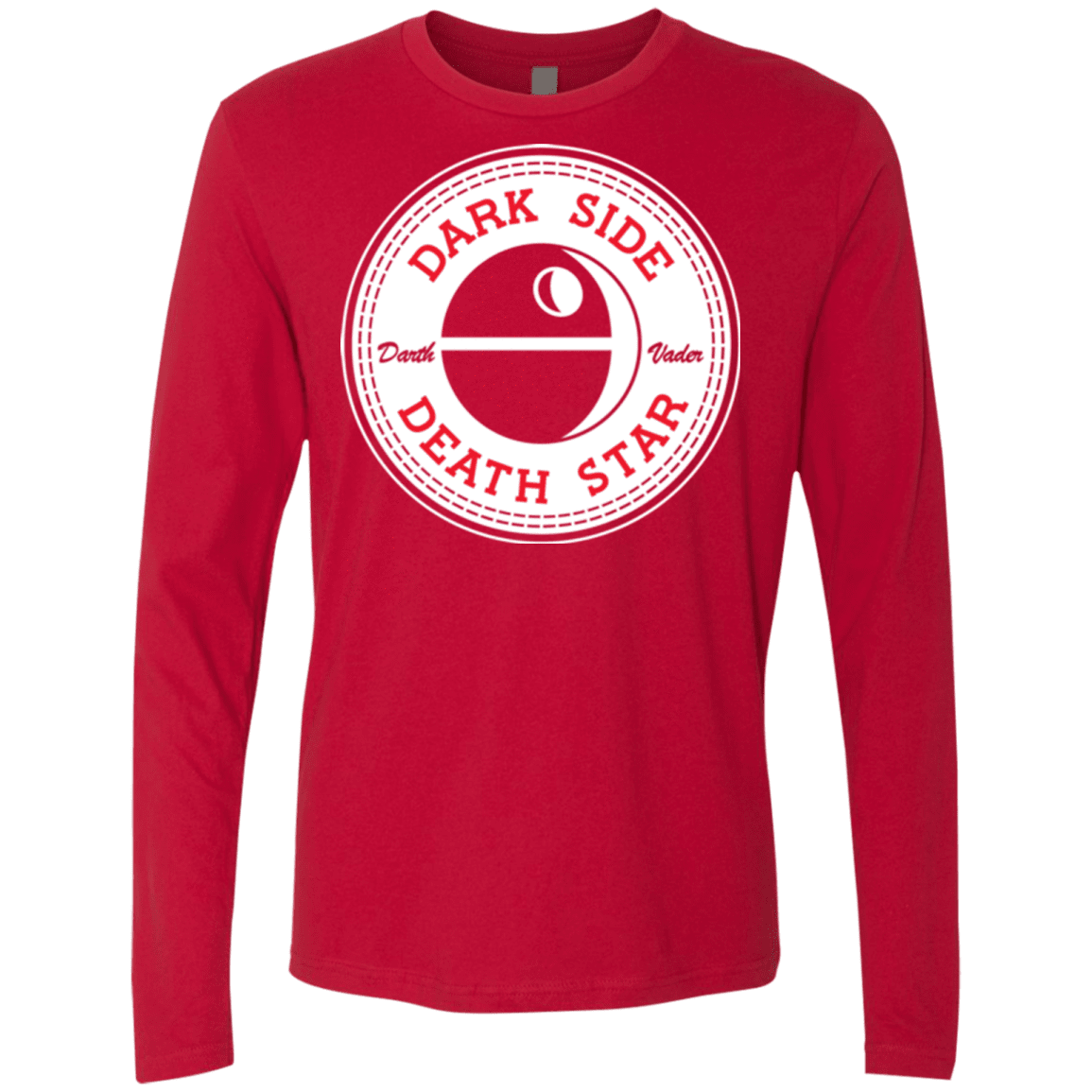 T-Shirts Red / Small Death Star Men's Premium Long Sleeve