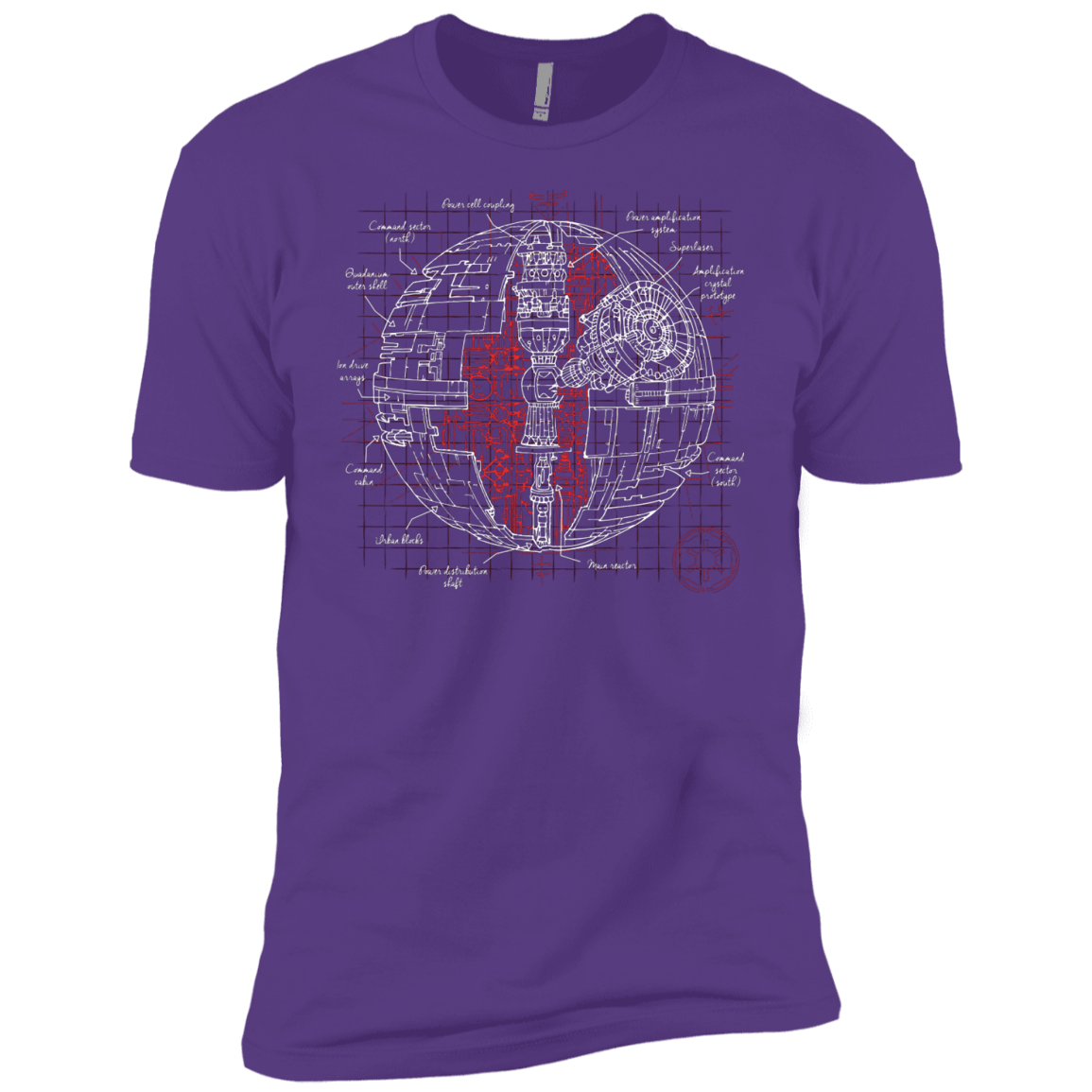 T-Shirts Purple Rush / YXS Death Star Plan Boys Premium T-Shirt