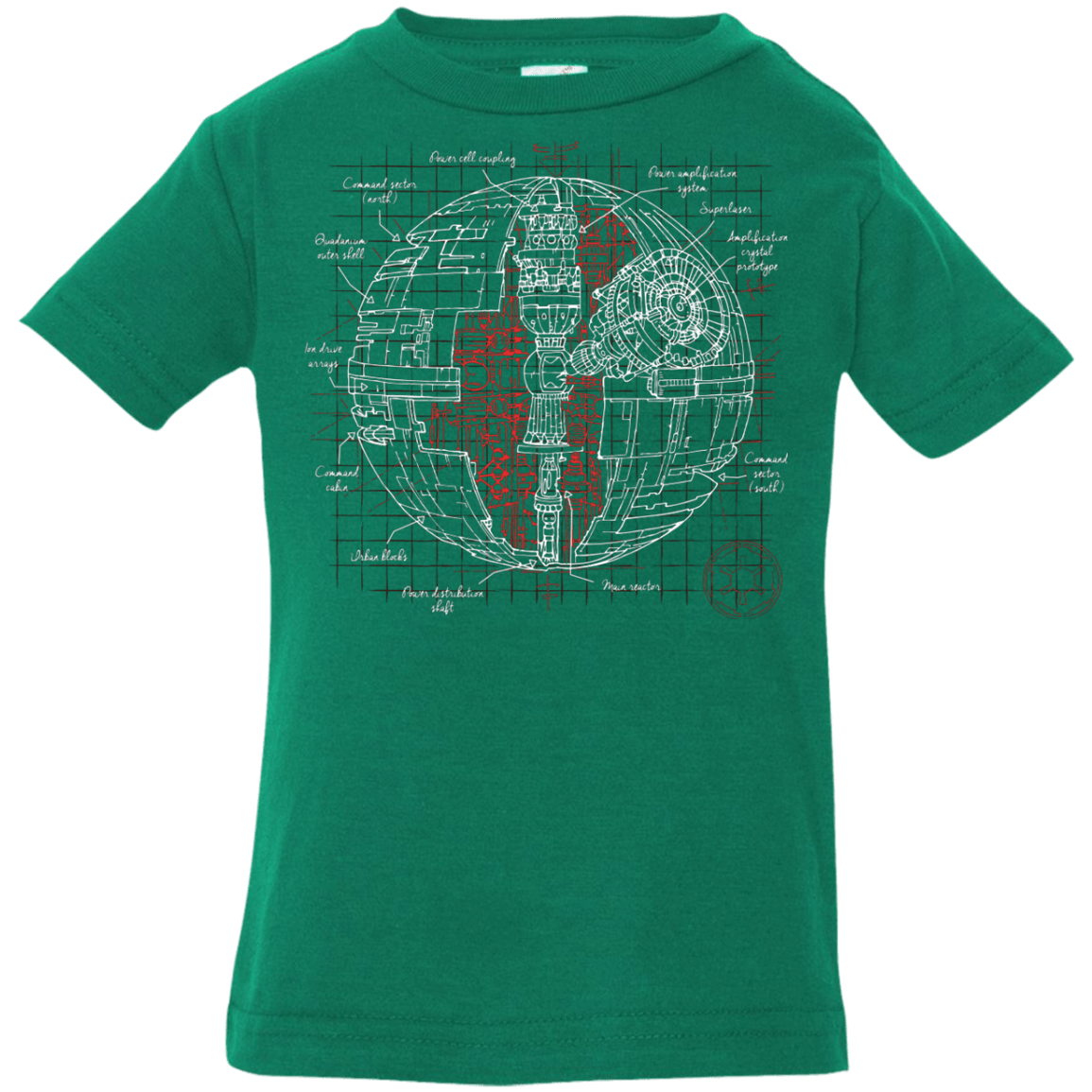 T-Shirts Kelly / 6 Months Death Star Plan Infant Premium T-Shirt