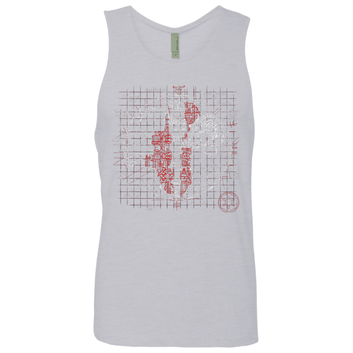 T-Shirts Heather Grey / S Death Star Plan Men's Premium Tank Top
